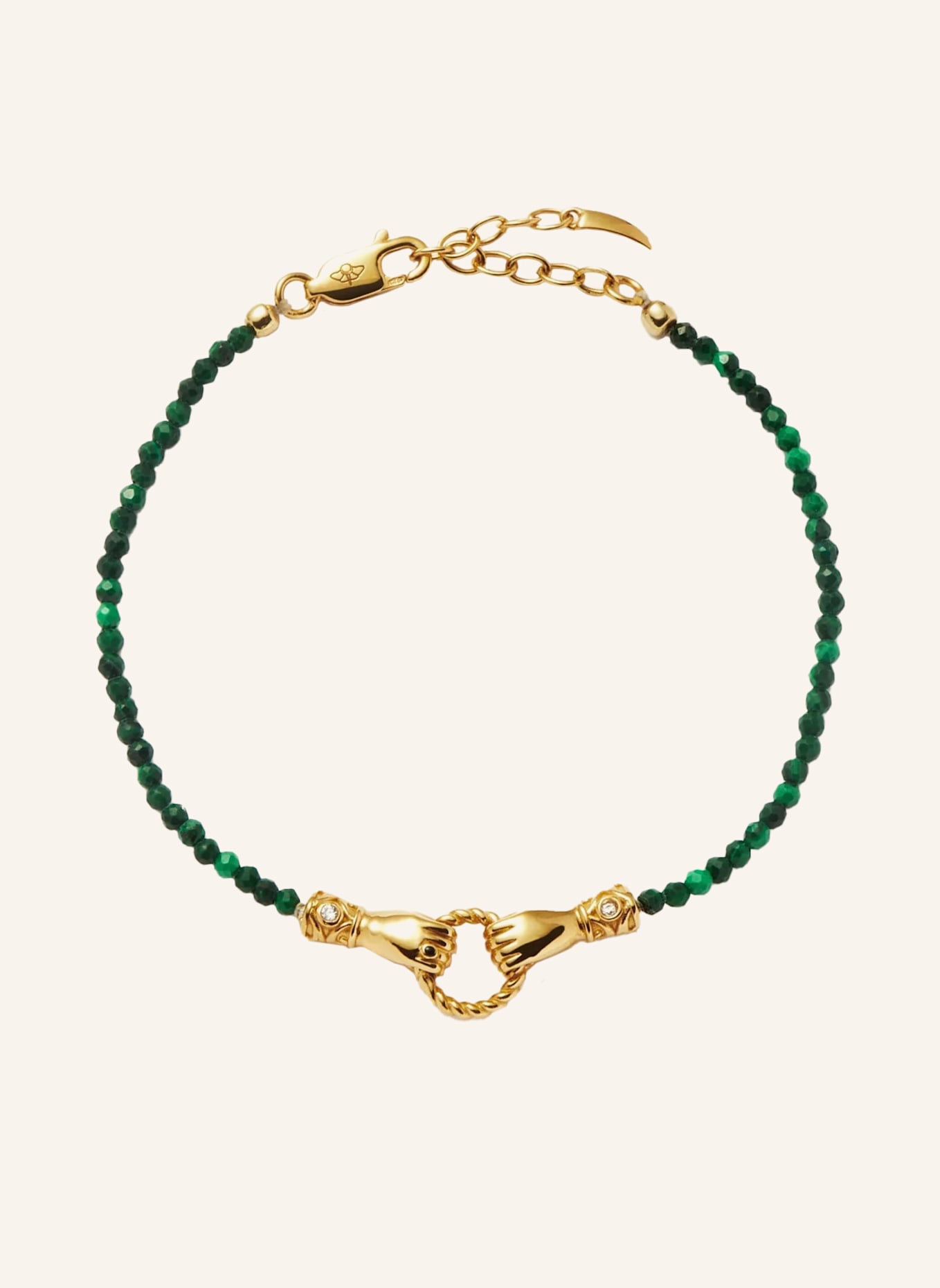 MISSOMA Armband BEADED IN GOOD HANDS by GLAMBOU: GRÜN