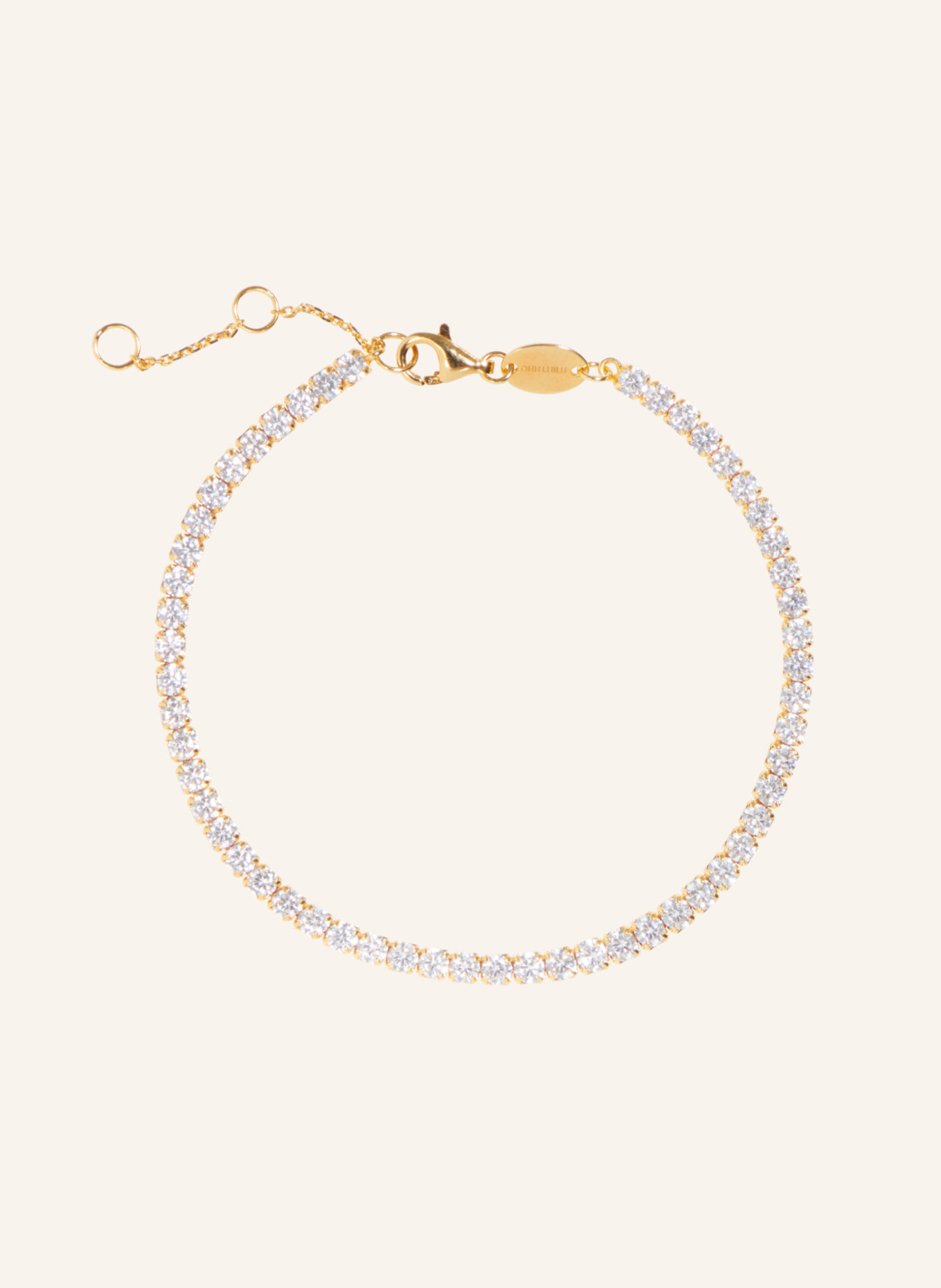 OHH LUILU Armband TENNIS BRACELET by GLAMBOU, Farbe: GOLD (Bild 1)