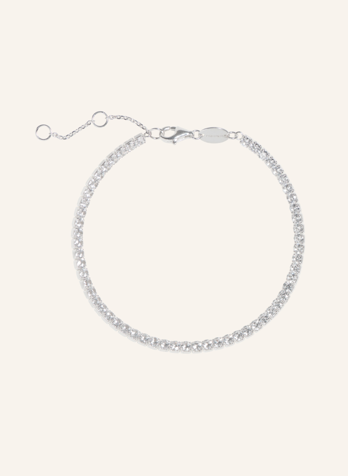 OHH LUILU Armband TENNIS BRACELET by GLAMBOU, Farbe: SILBER (Bild 1)