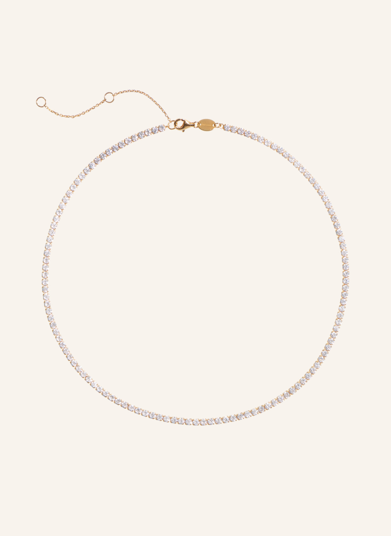 OHH LUILU Kette TENNIS CHOKER by GLAMBOU, Farbe: GOLD (Bild 1)