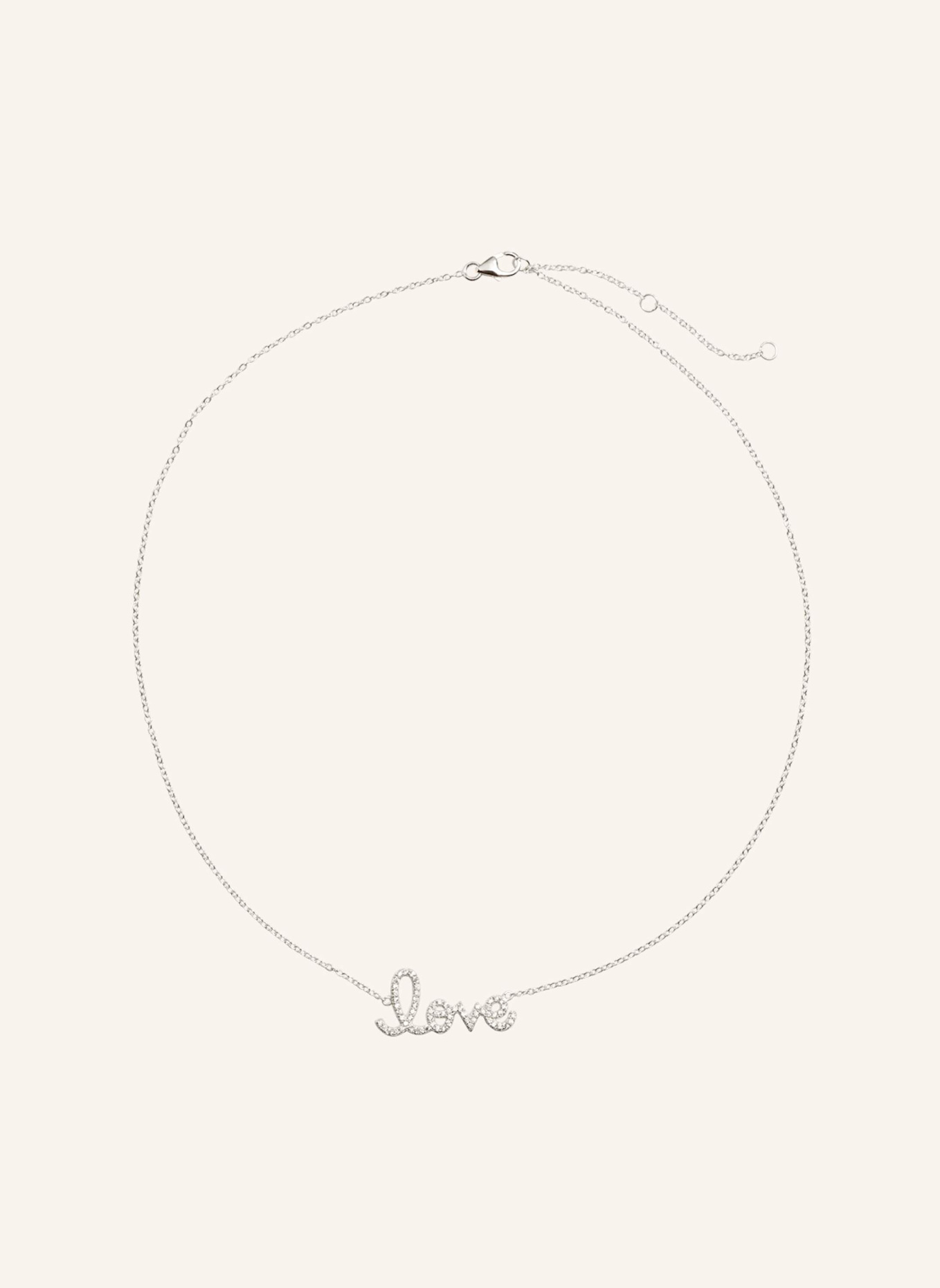 OHH LUILU Kette LOVE by GLAMBOU: SILBER