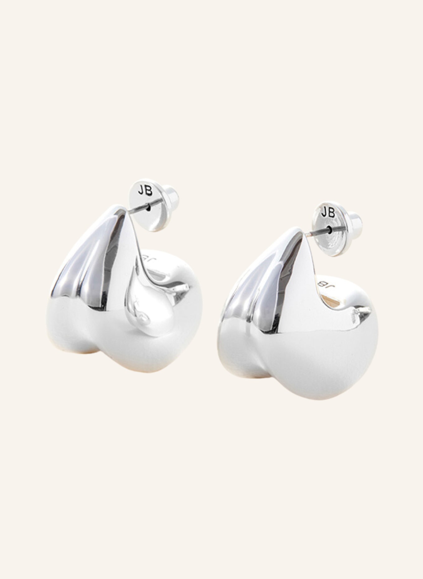 Jenny Bird Ohrringe NOUVEAUX PUFF EARRINGS by GLAMBOU, Farbe: SILBER (Bild 1)