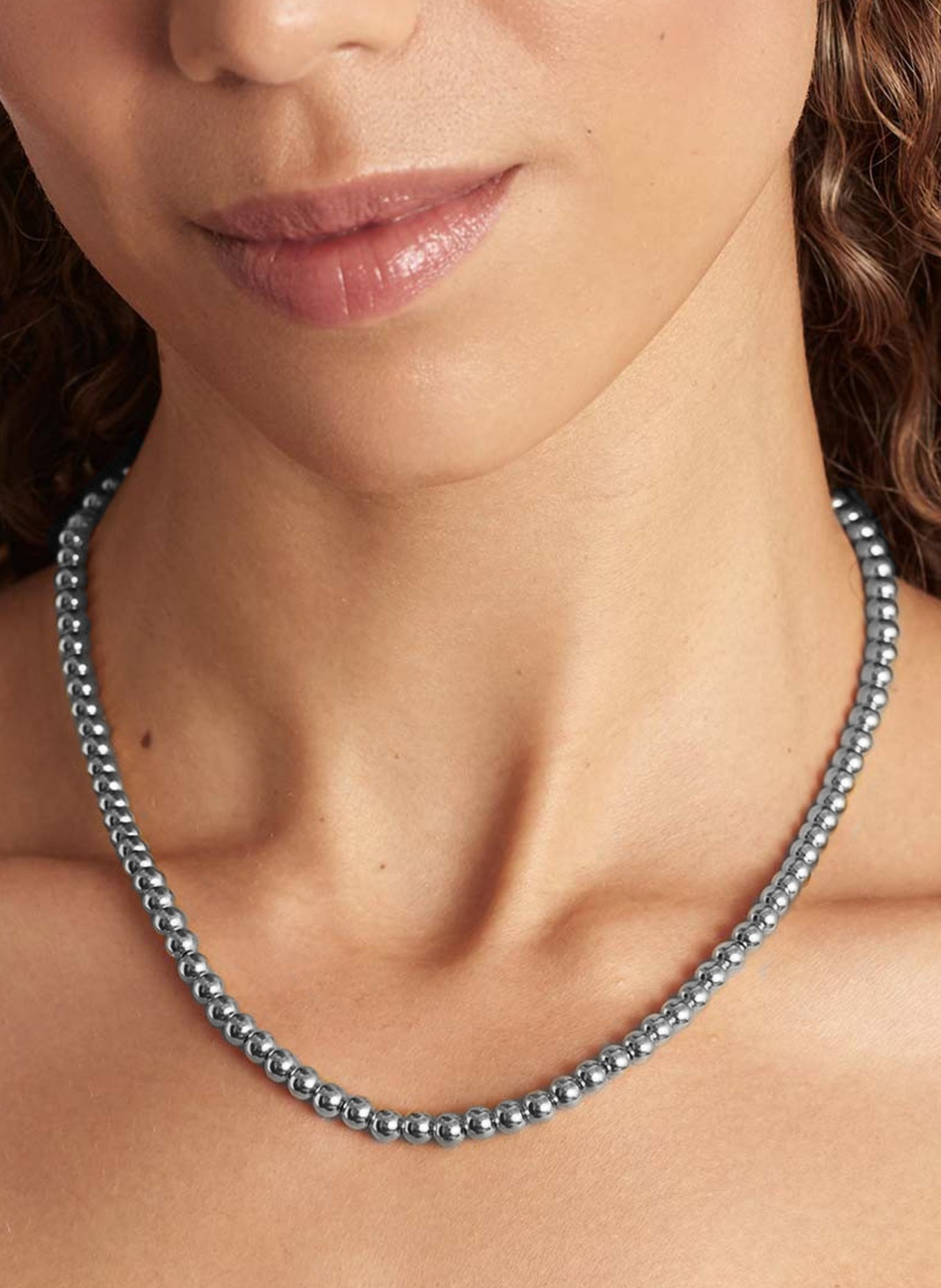 Pompidou Halsketten BELLE by GLAMBOU: SILBER