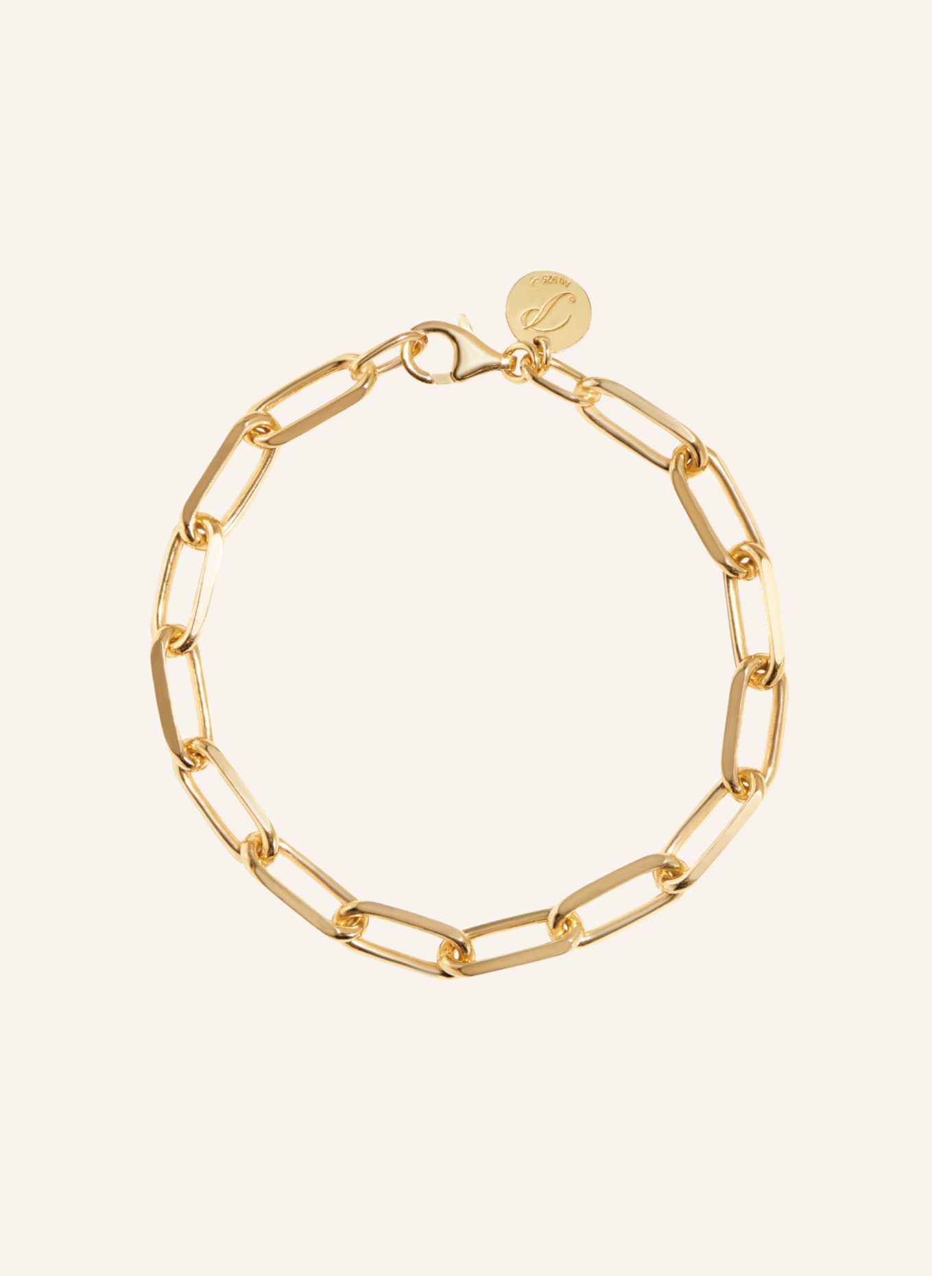 Pompidou Armband LORDE XL BICYCLE CHAIN by GLAMBOU, Farbe: GOLD (Bild 1)