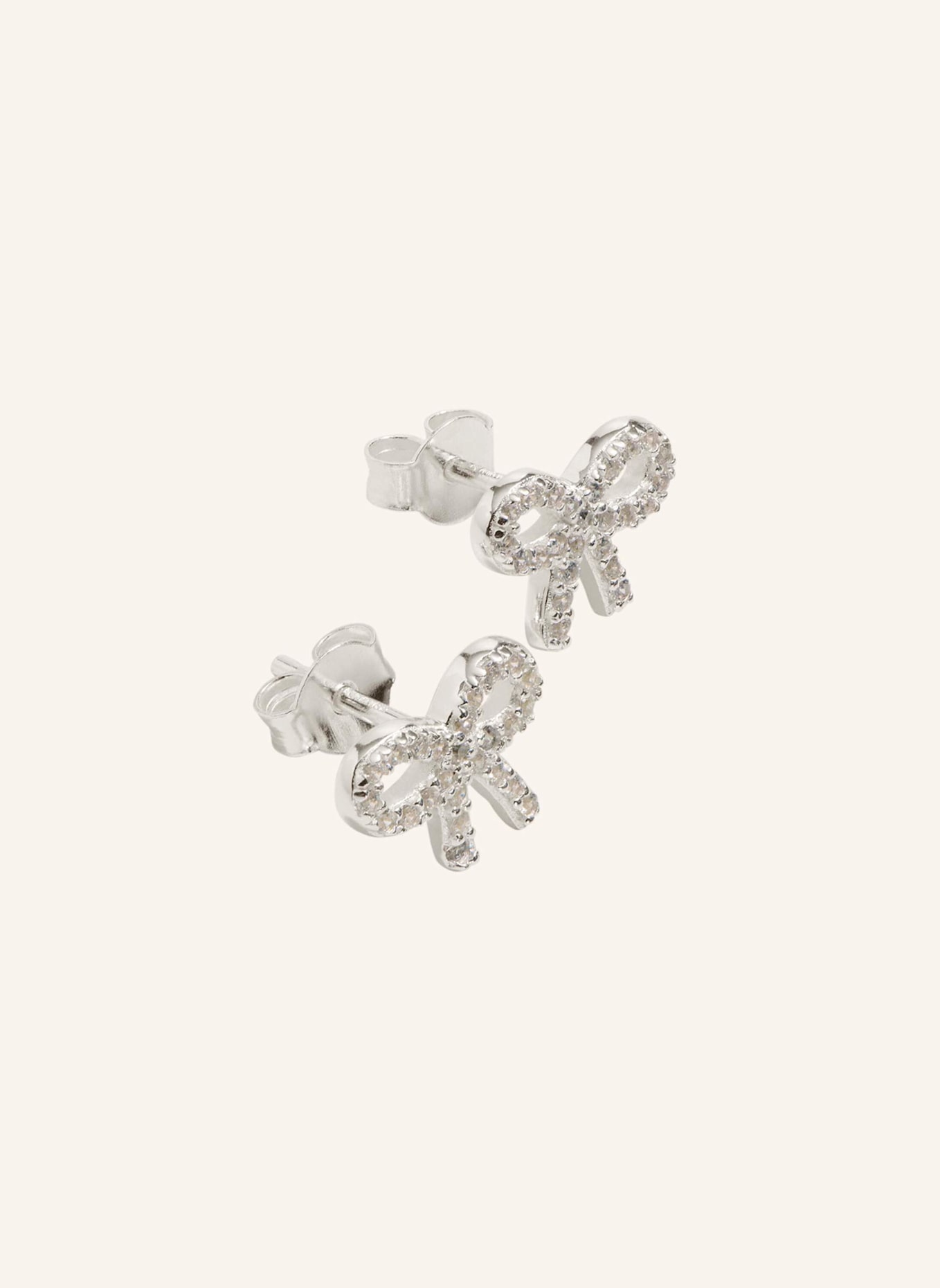 OHH LUILU Ohrringe BOW STUDS by GLAMBOU: SILBER