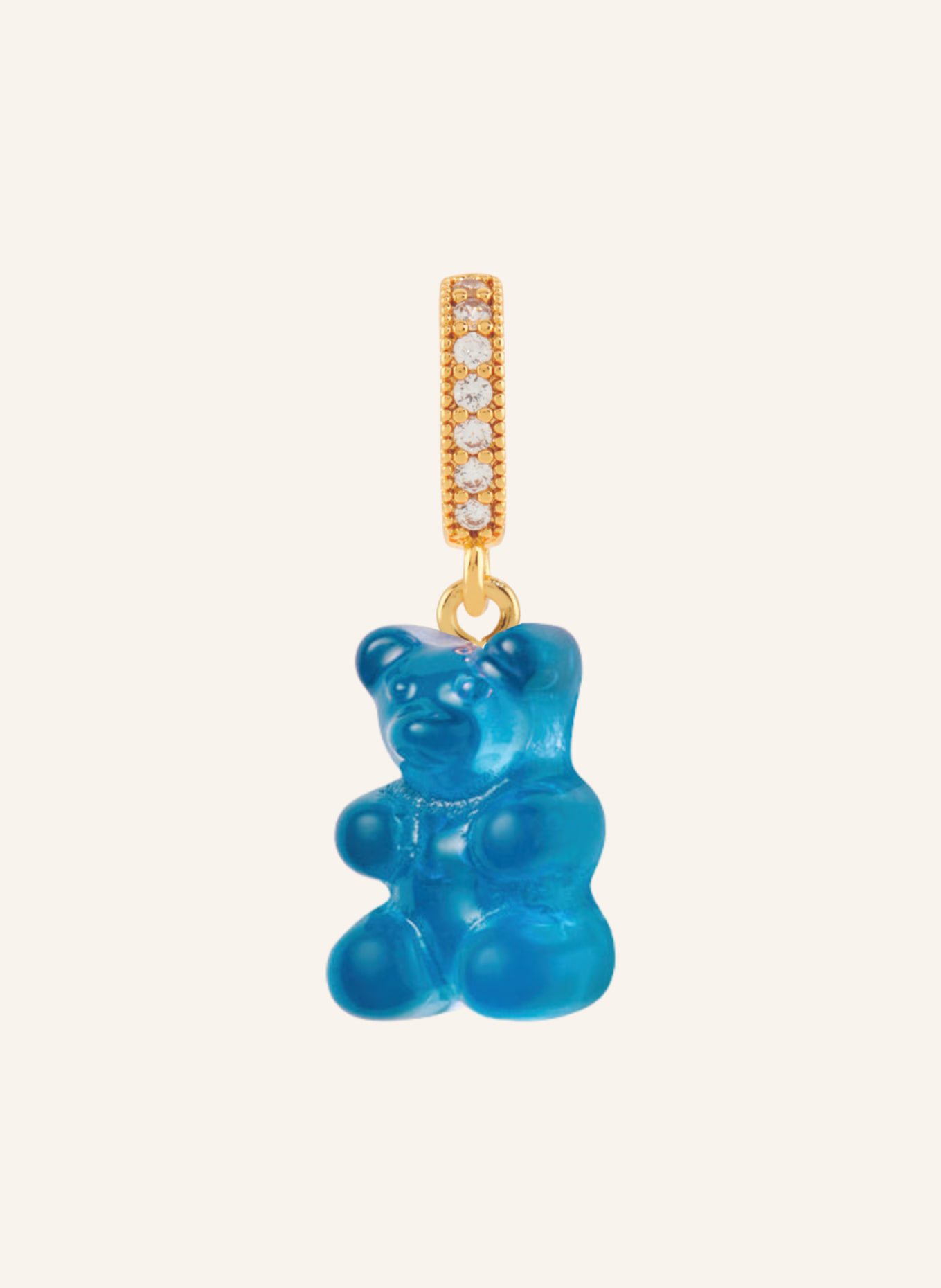CRYSTAL HAZE Pendant AZURE NOSTALGIA BEAR by GLAMBOU: BLAU