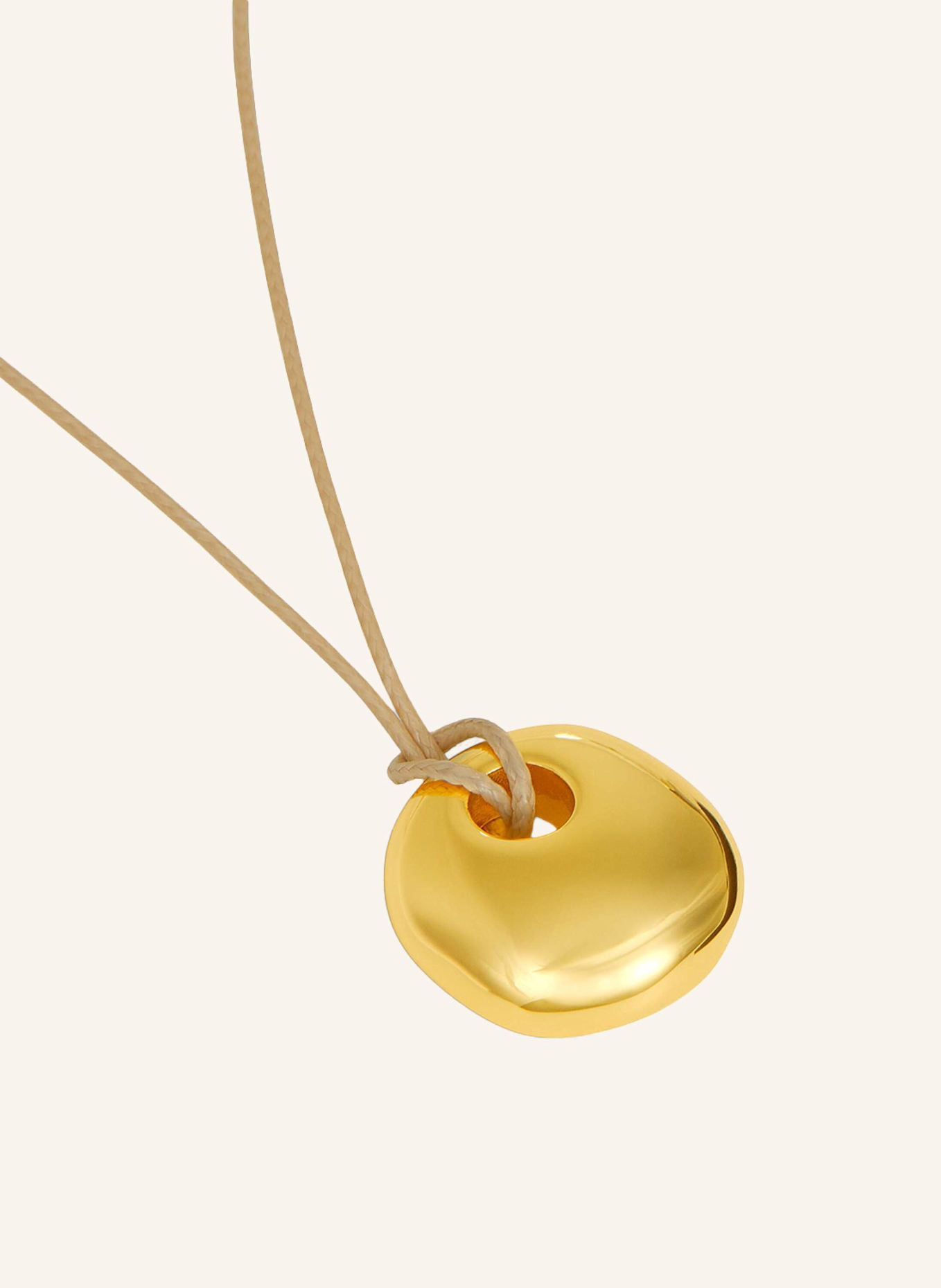 Pompidou Halskette PEBBLES CORD NECKLACE by GLAMBOU: GOLD