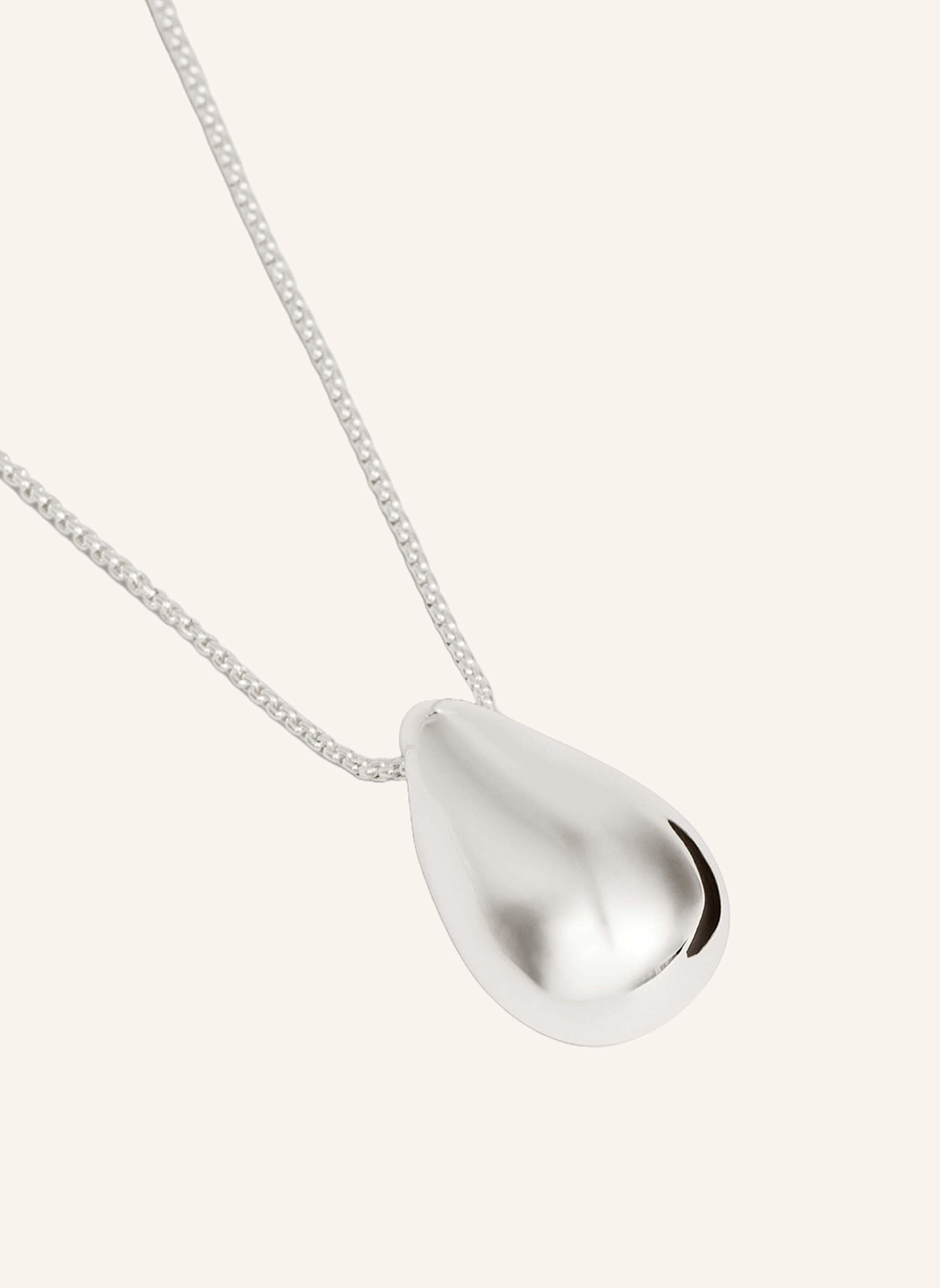 Pompidou Halskette ADJUSTABLE CHUBBY DROP NECKLACE by GLAMBOU, Farbe: SILBER (Bild 1)