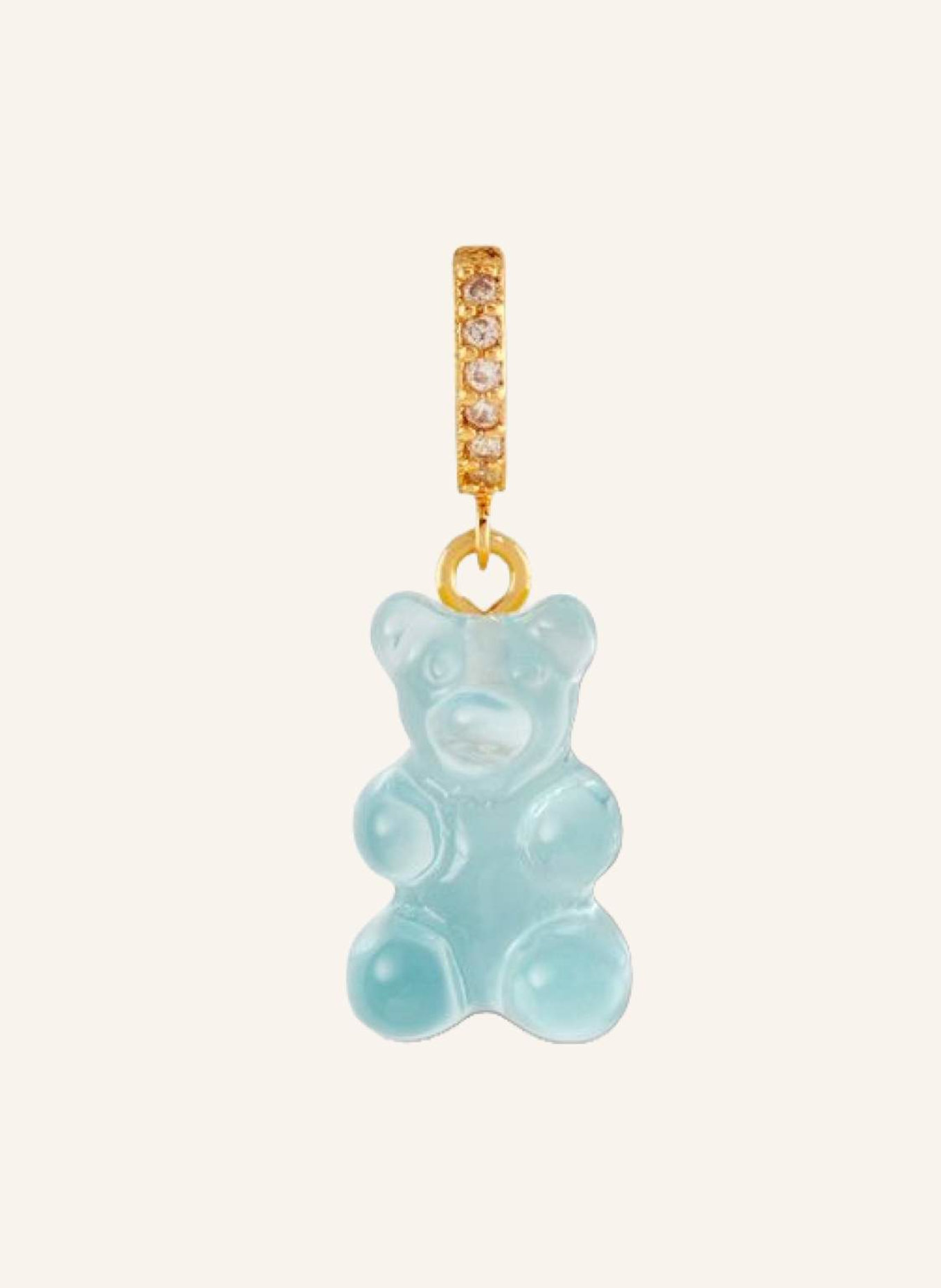 CRYSTAL HAZE Single-Ohrring MEDITERRANEAN NOSTALGIA BEAR HOOP by GLAMBOU, Farbe: BLAU (Bild 1)