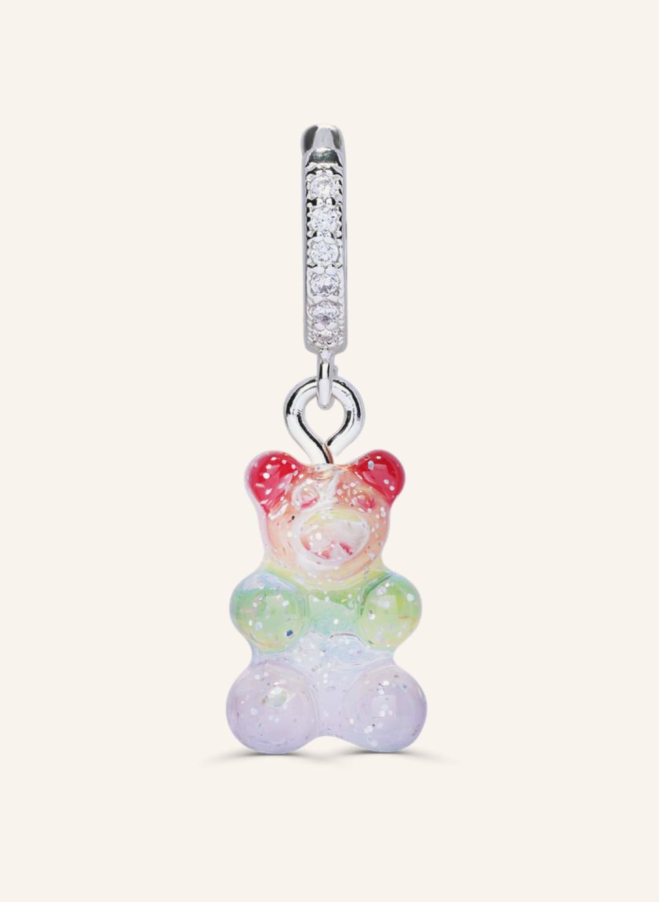 CRYSTAL HAZE Anhänger RAINBOW NOSTALGIA BEAR by GLAMBOU, Farbe: GOLD (Bild 1)