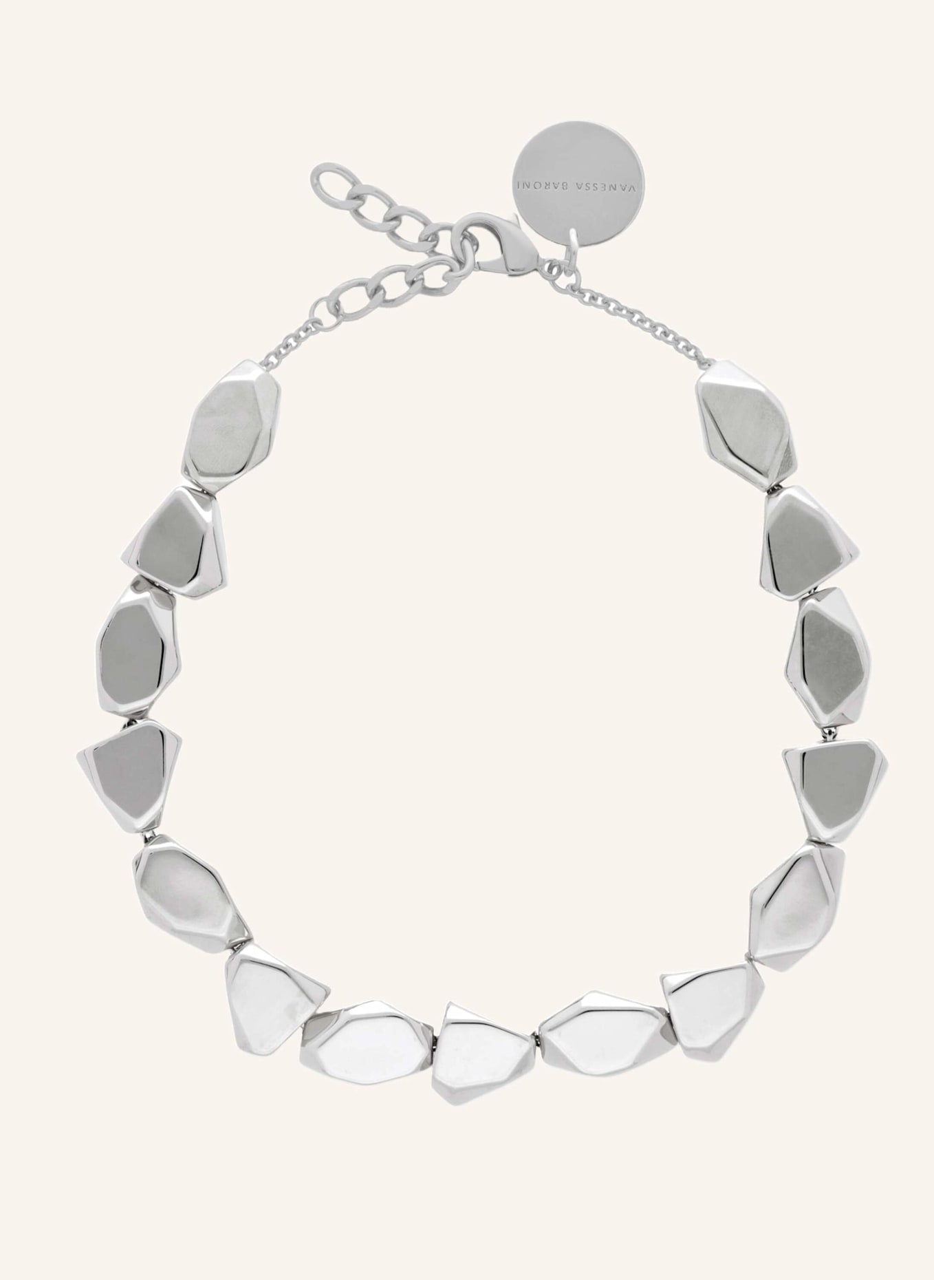 VANESSA BARONI Halskette STONE SHAPED NECKLACE SILVER by GLAMBOU, Farbe: SILBER (Bild 1)