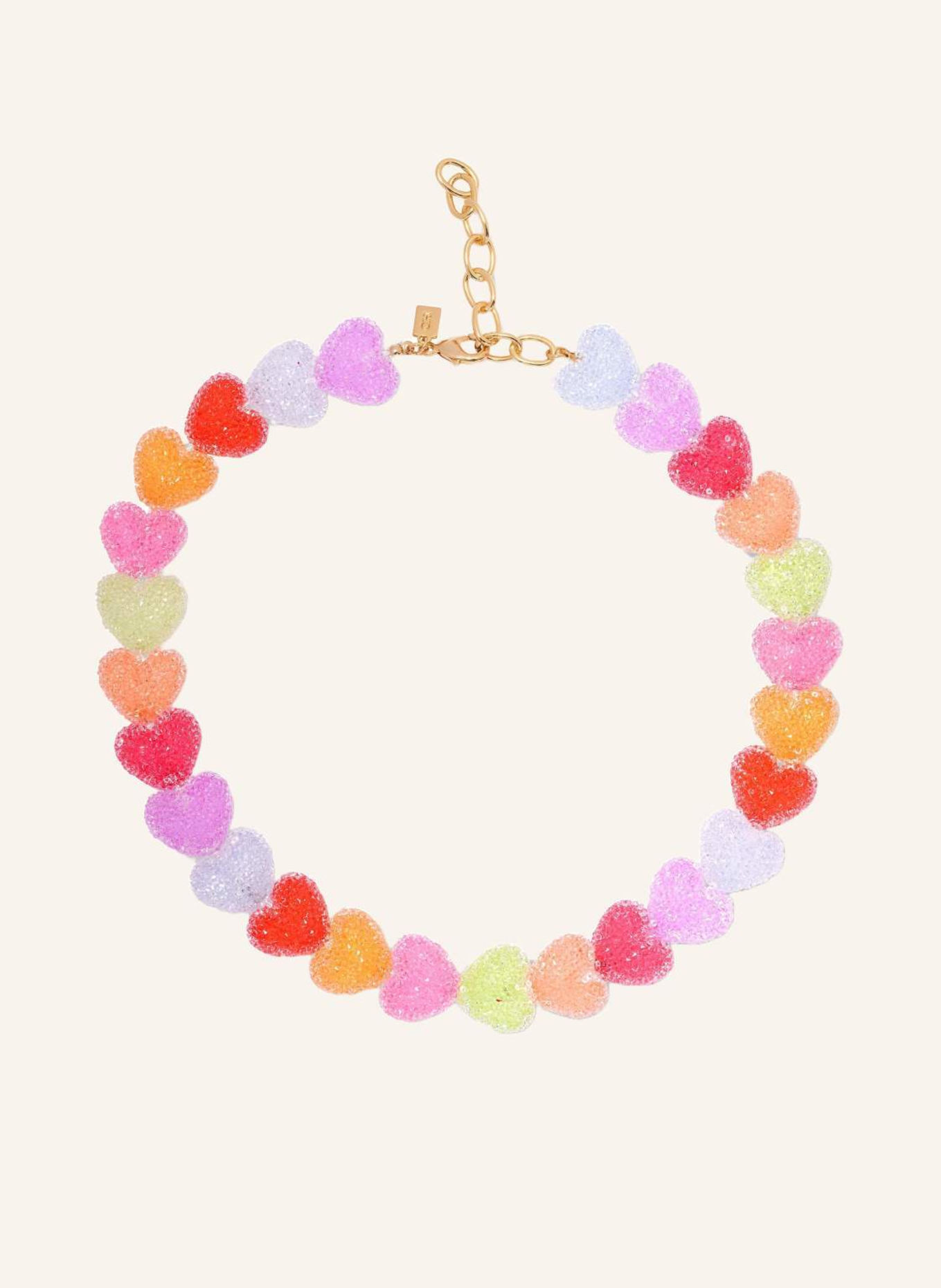 CRYSTAL HAZE Halskette JELLY HEART by GLAMBOU: GOLD