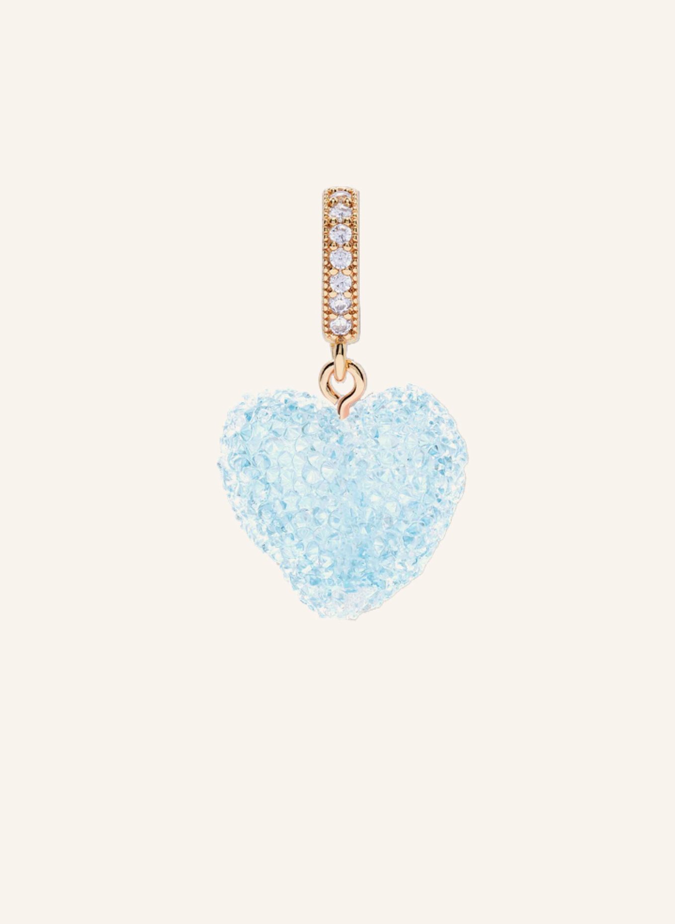 CRYSTAL HAZE Anhänger JELLY HEART BABY BLUE by GLAMBOU, Farbe: GOLD (Bild 1)