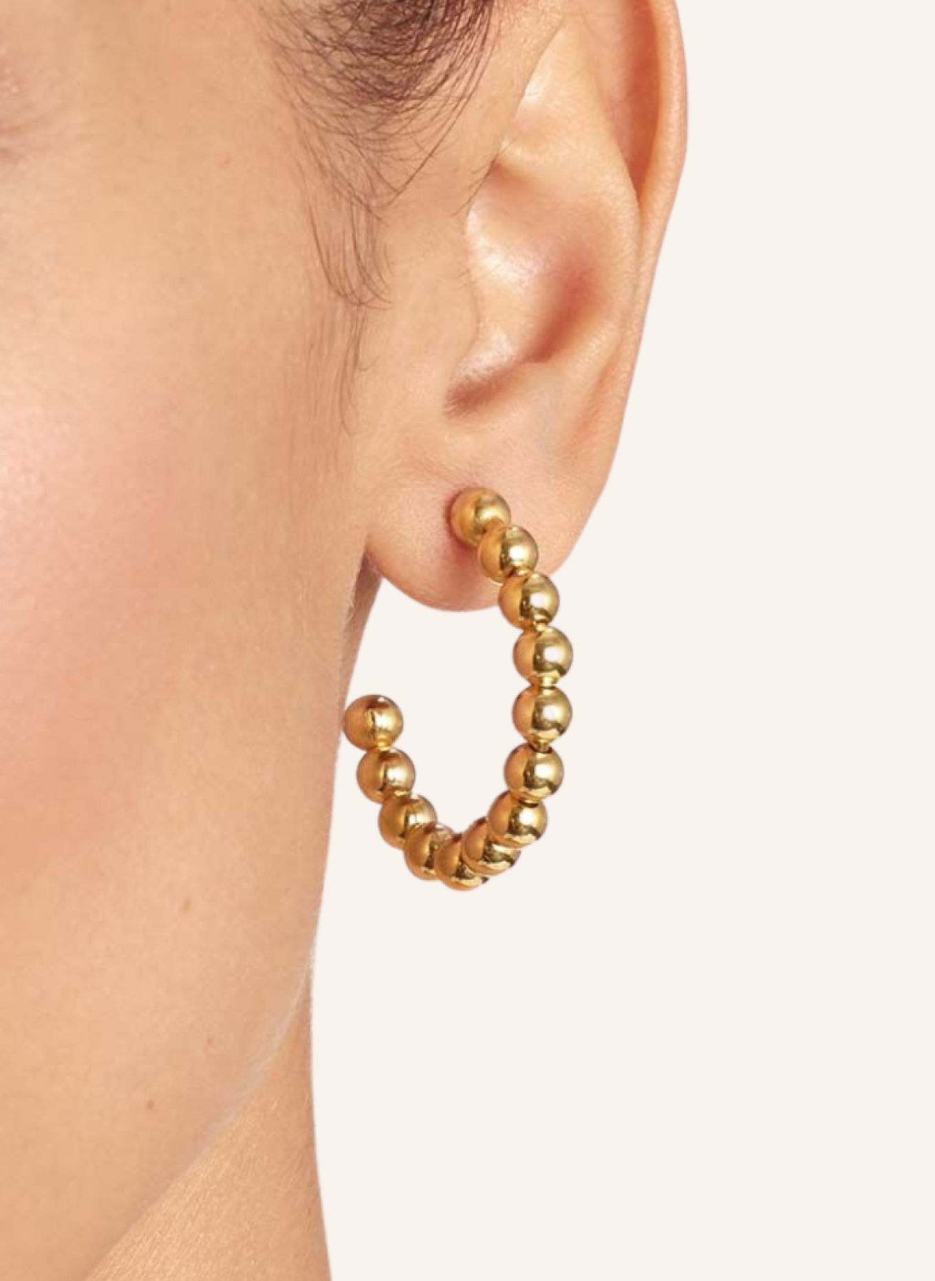 Pompidou Ohrringe BETH by GLAMBOU: GOLD