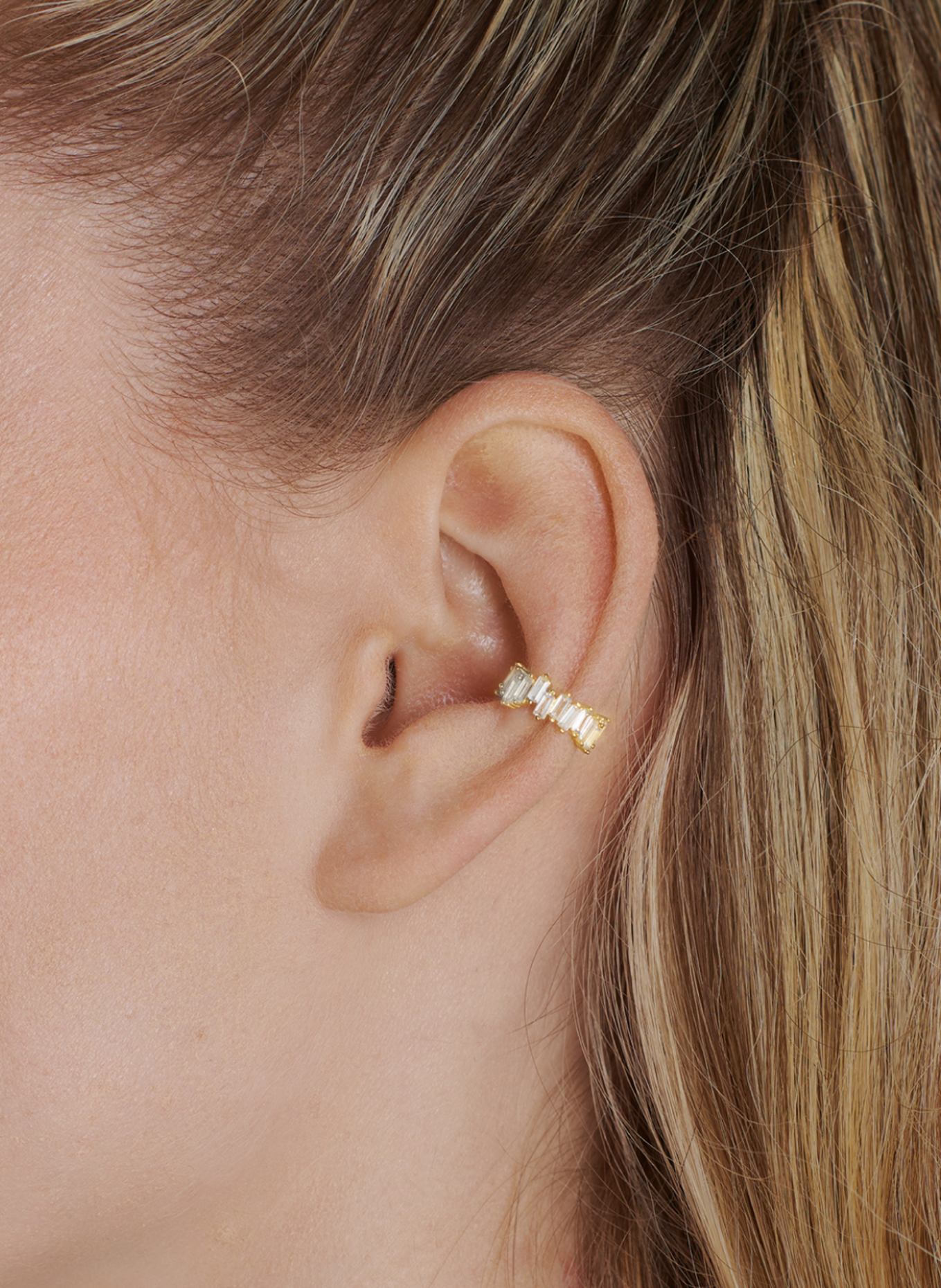 OHH LUILU Earcuff BAGUETTE CUFF  by GLAMBOU, Farbe: GOLD (Bild 2)