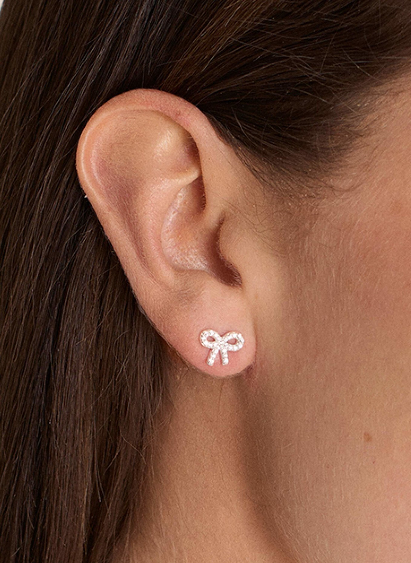 OHH LUILU Ohrringe BOW STUDS by GLAMBOU: SILBER