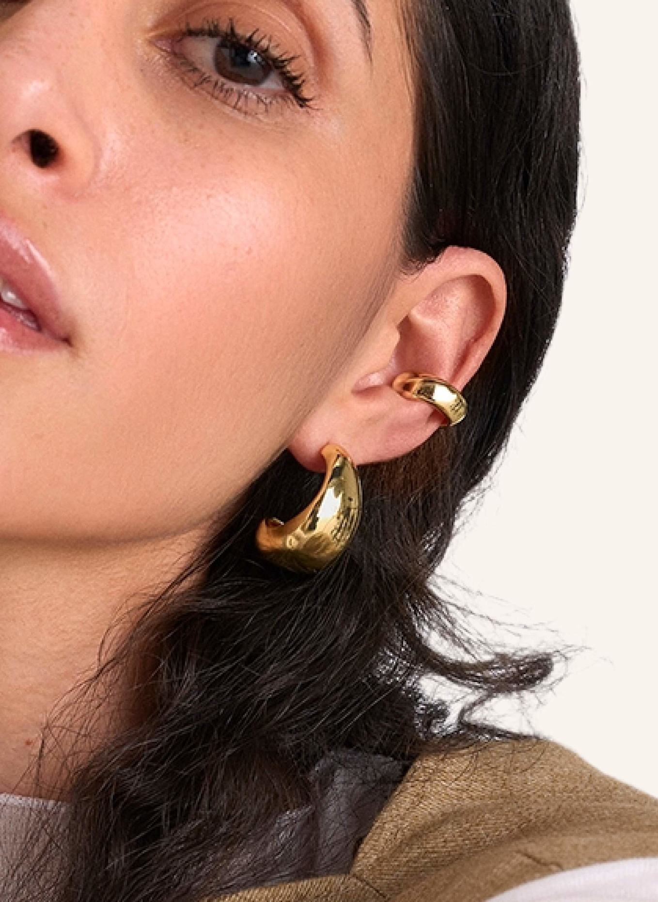 Pompidou Ohrhänger MEDI CHUBBY HOOPS by GLAMBOU: GOLD