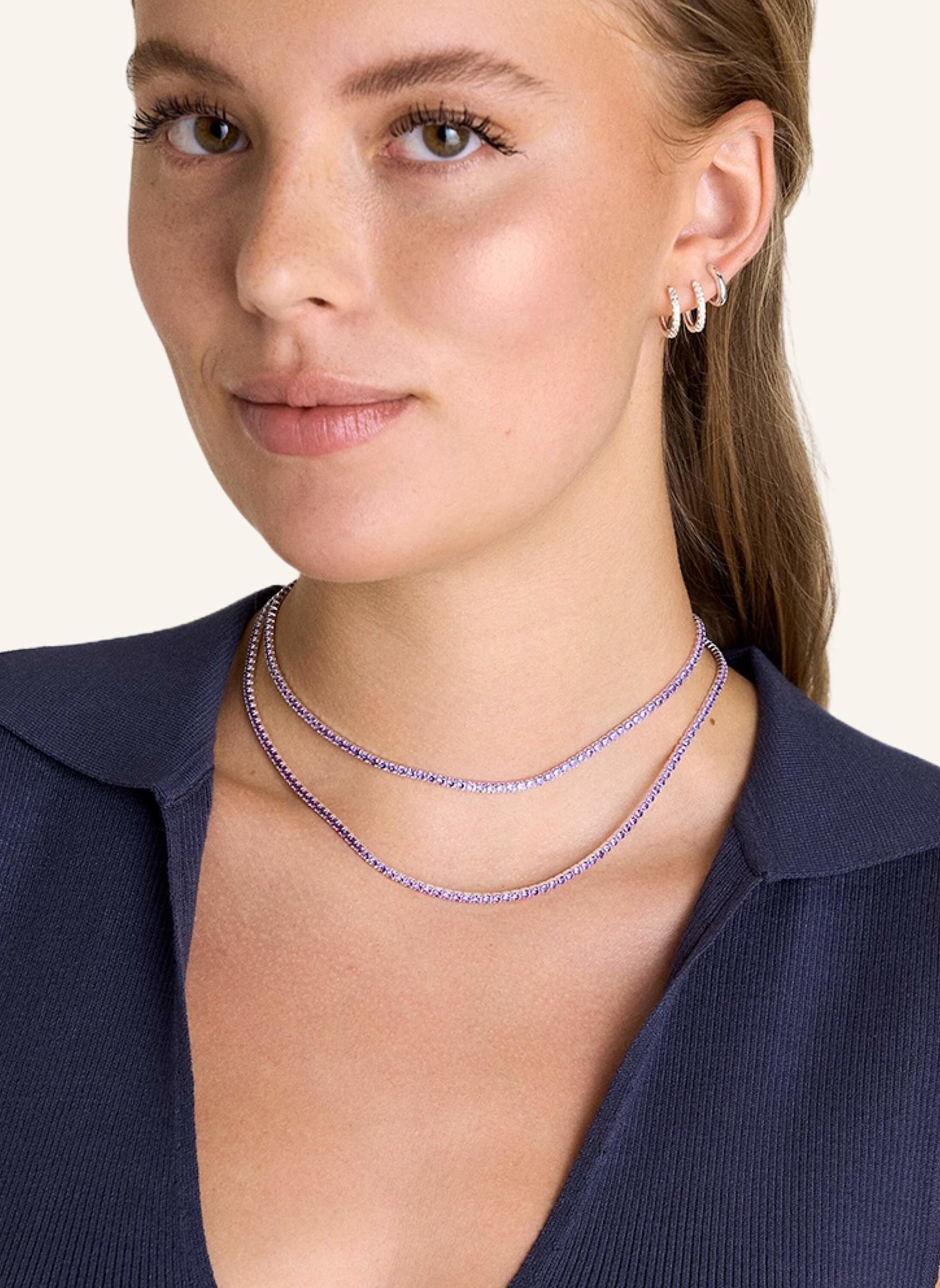 OHH LUILU Halskette TENNIS CHOKER PASTEL LAVENDER by GLAMBOU: LILA