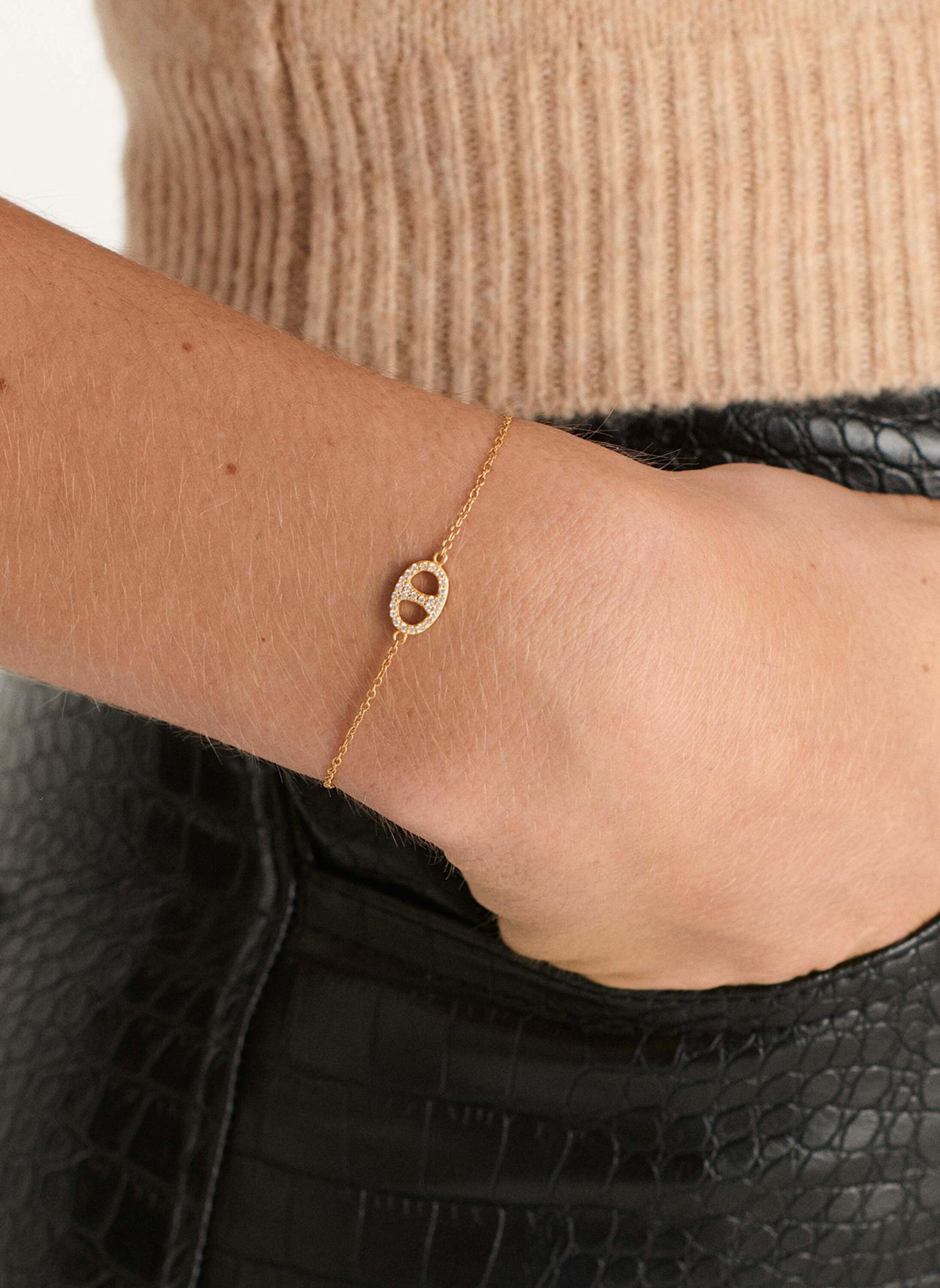 OHH LUILU Armband JENNY PAVé by GLAMBOU, Farbe: GOLD (Bild 2)