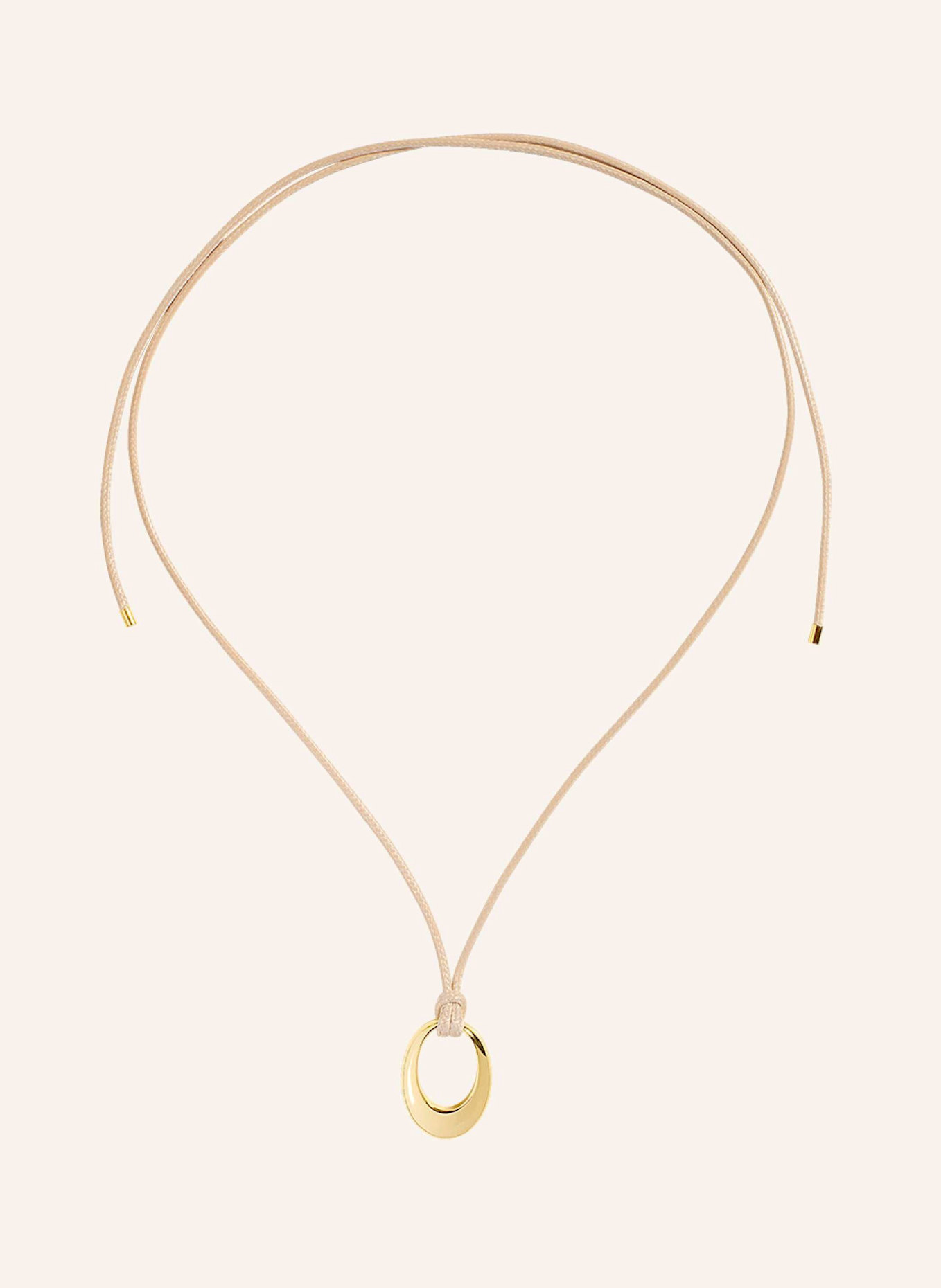 Pompidou Halskette OVAL PEBBLES CORD NECKLACE by GLAMBOU, Farbe: GOLD (Bild 1)