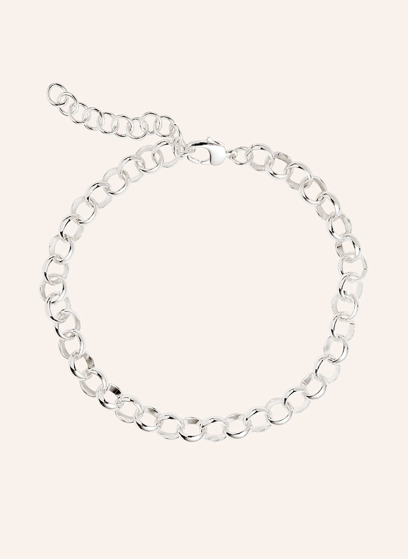 Pompidou Halskette MAXI ROLLO CIRCLE by GLAMBOU, Farbe: SILBER (Bild 1)