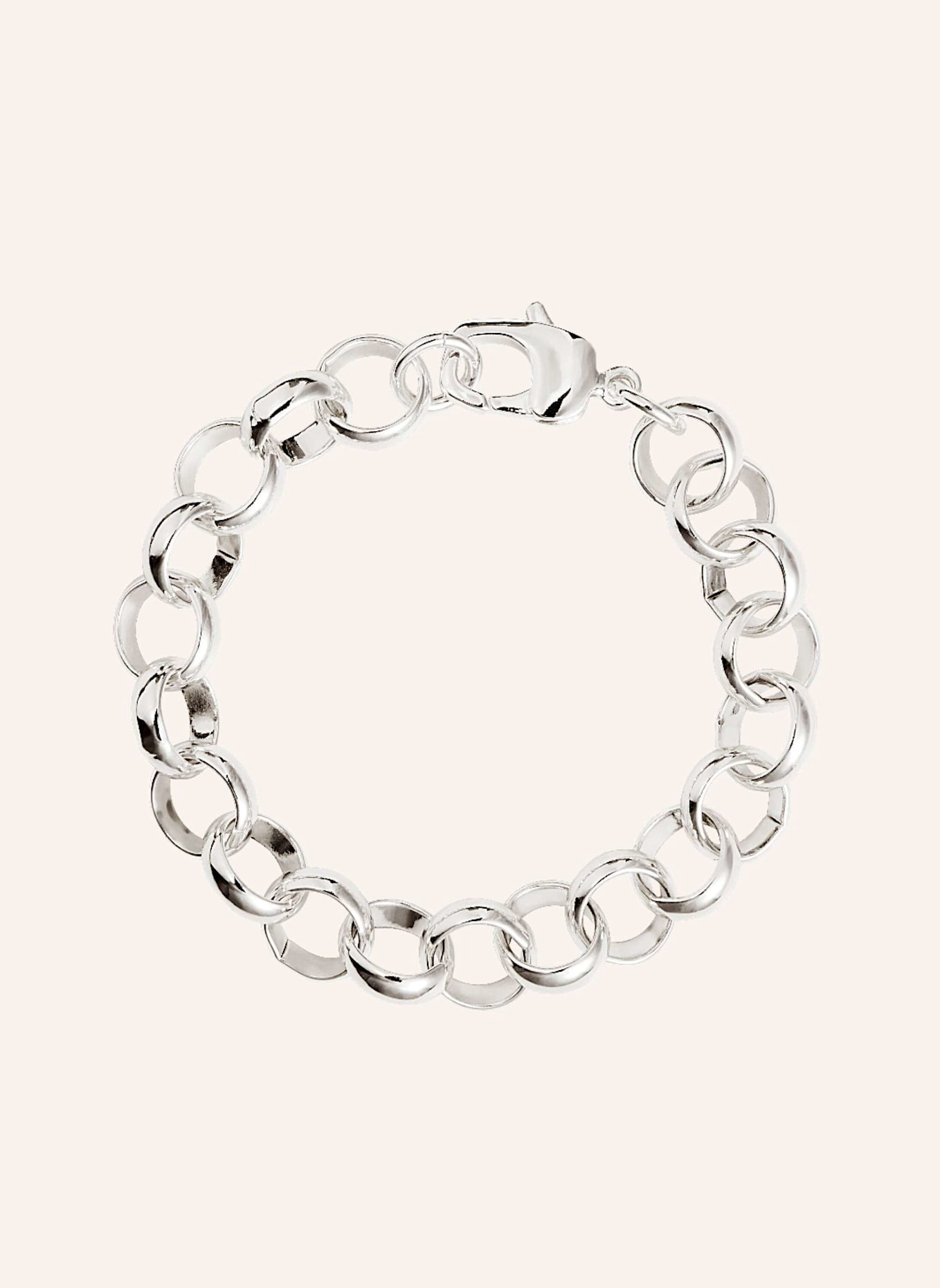 Pompidou Armband MAXI ROLLO CIRCLE by GLAMBOU, Farbe: SILBER (Bild 1)