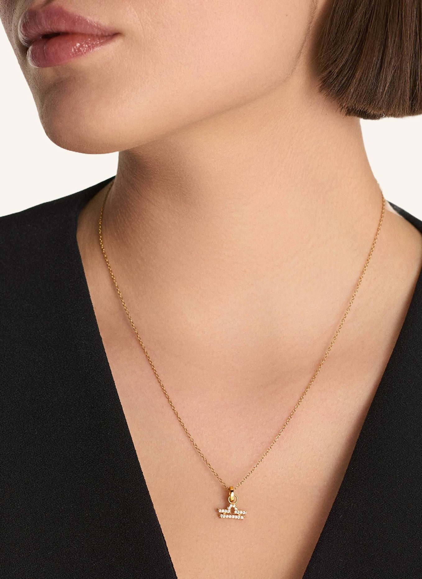 OHH LUILU Halskette WAAGE by GLAMBOU: GOLD