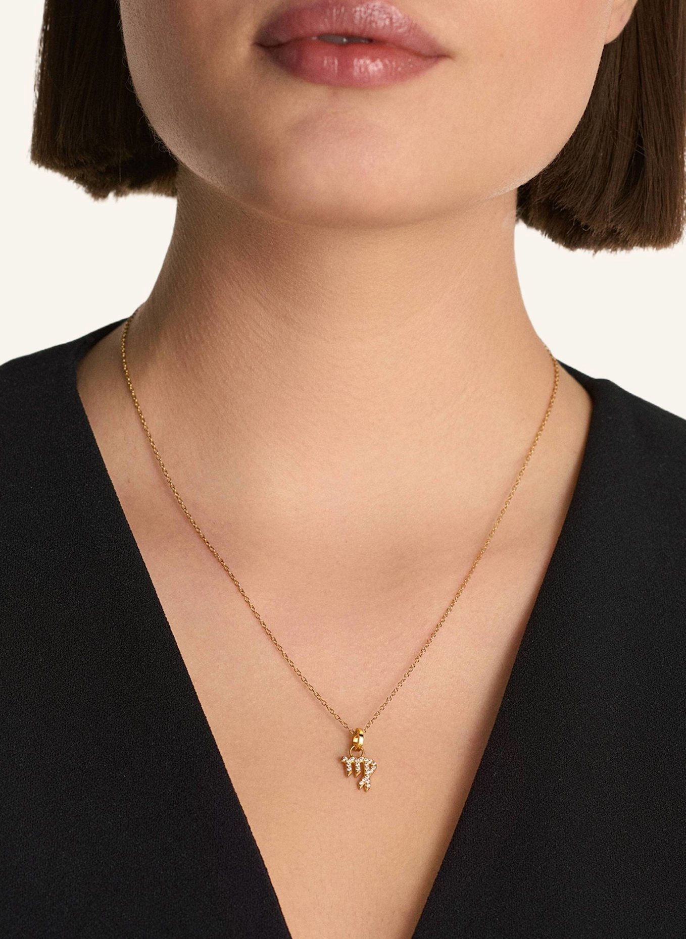 OHH LUILU Halskette JUNGFRAU by GLAMBOU: GOLD
