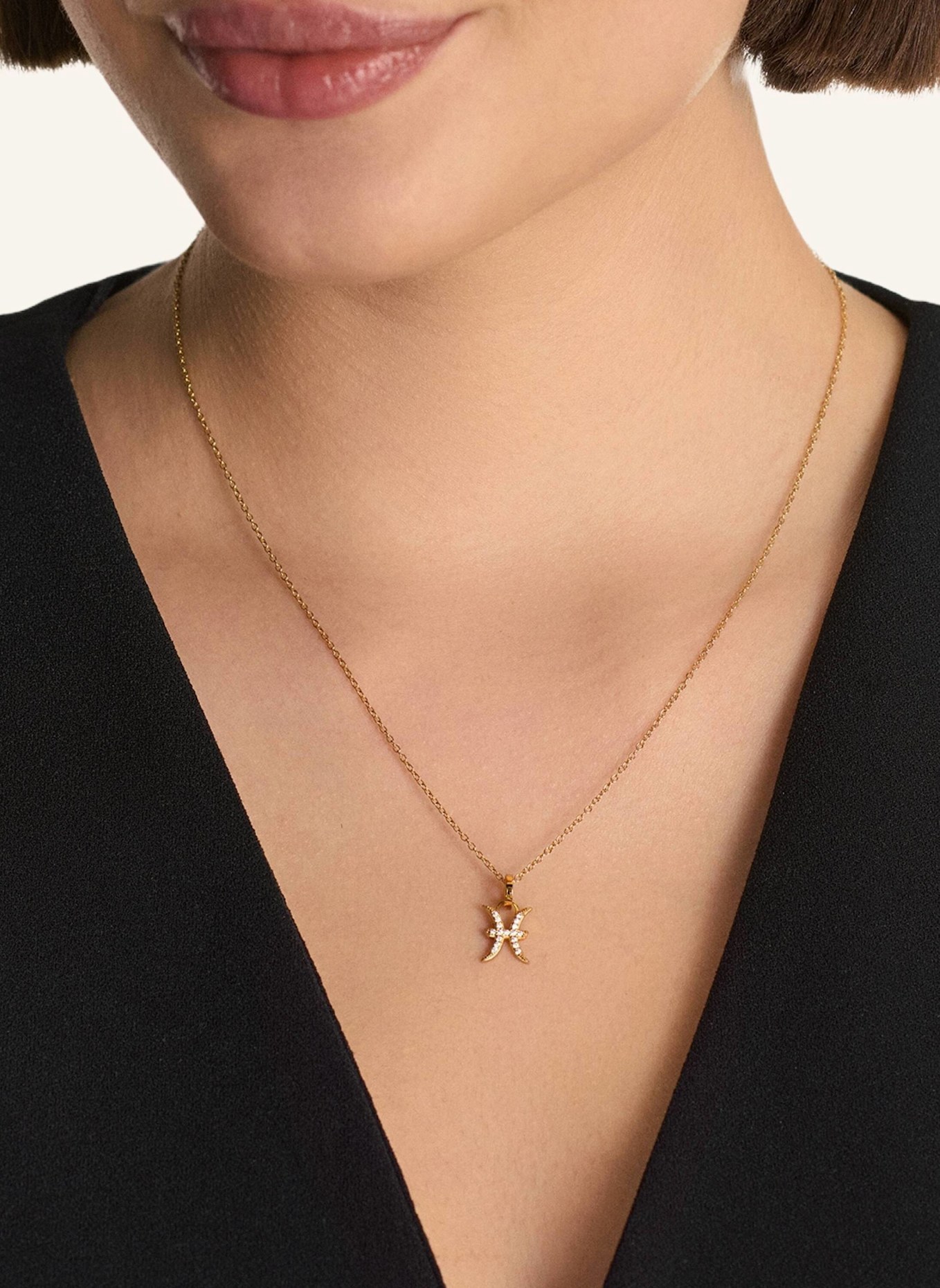 OHH LUILU Halskette FISCHE by GLAMBOU: GOLD