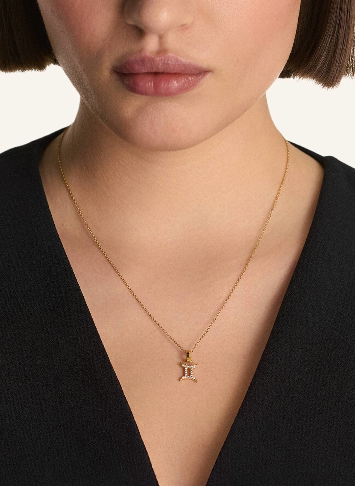 OHH LUILU Halskette ZWILLING by GLAMBOU: GOLD