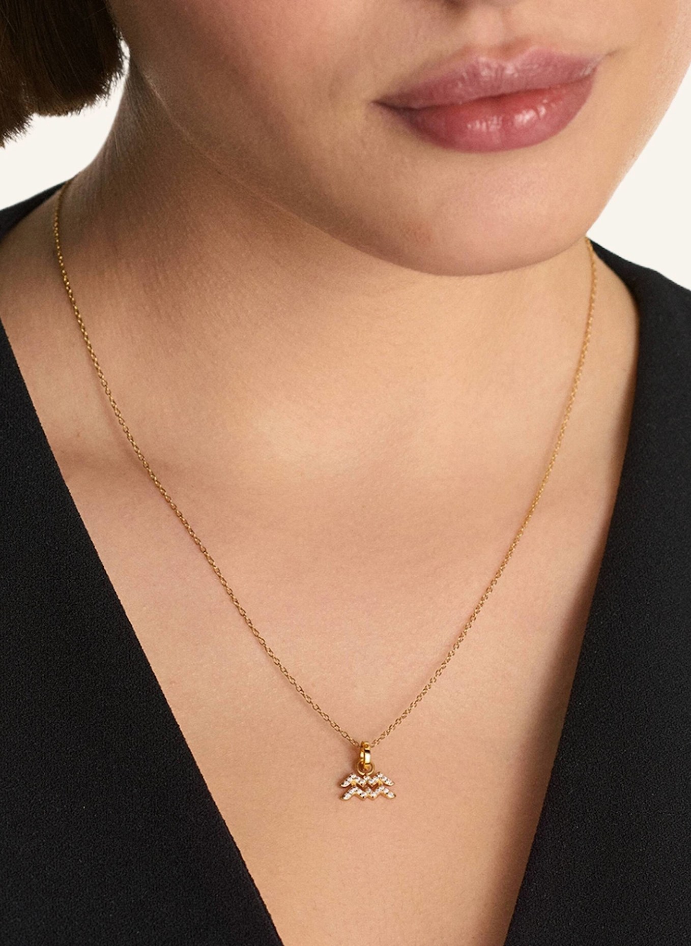 OHH LUILU Halskette WASSERMANN by GLAMBOU: GOLD