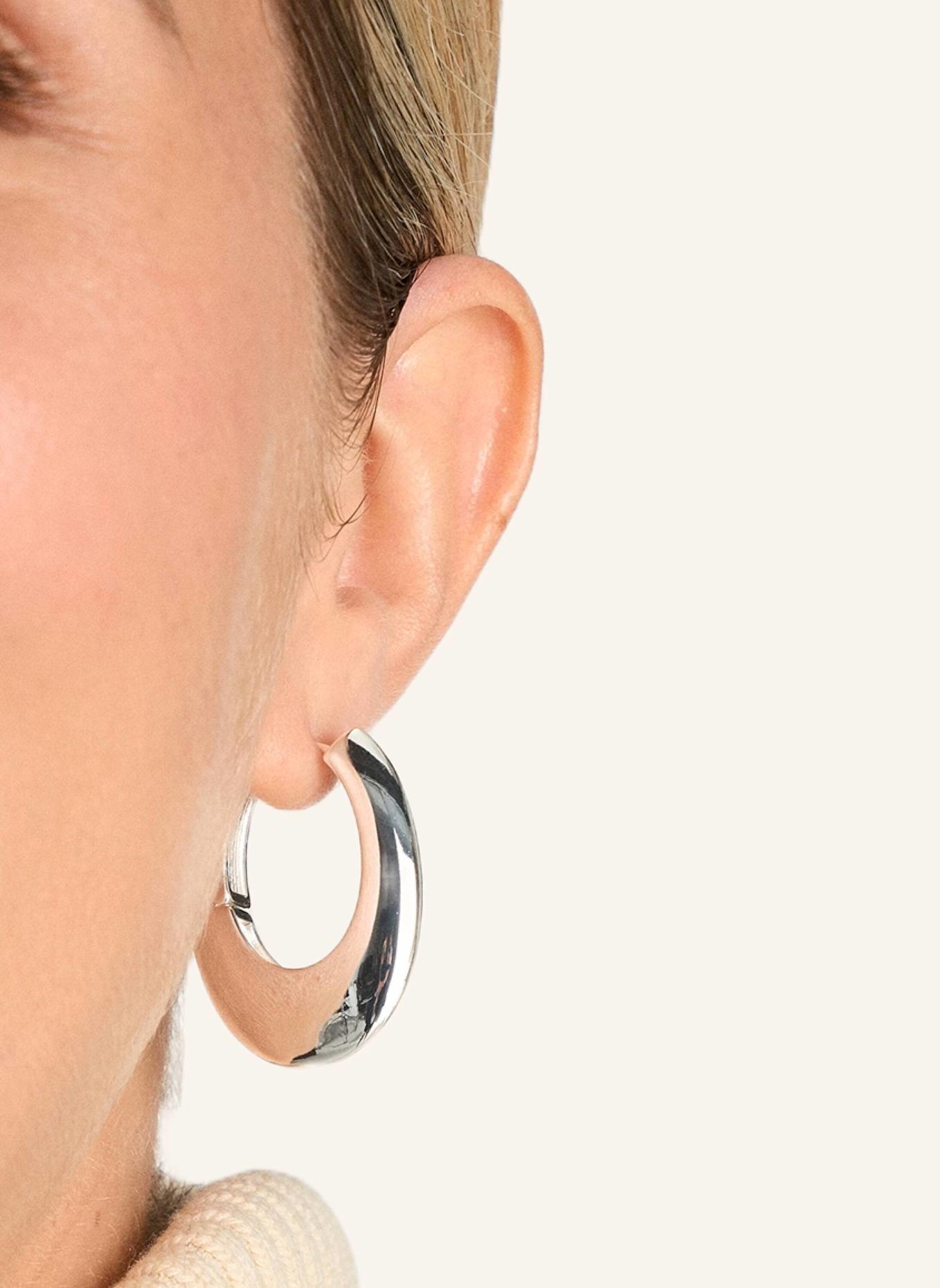 Pompidou Creolen MAXI PEBBLES HOOPS by GLAMBOU: SILBER