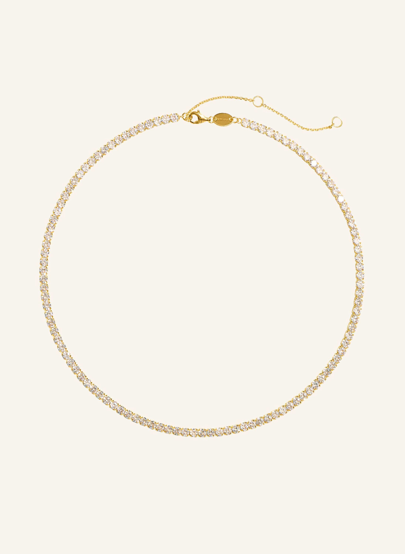 OHH LUILU Halskette BOLDER TENNIS CHOKER by GLAMBOU: GOLD