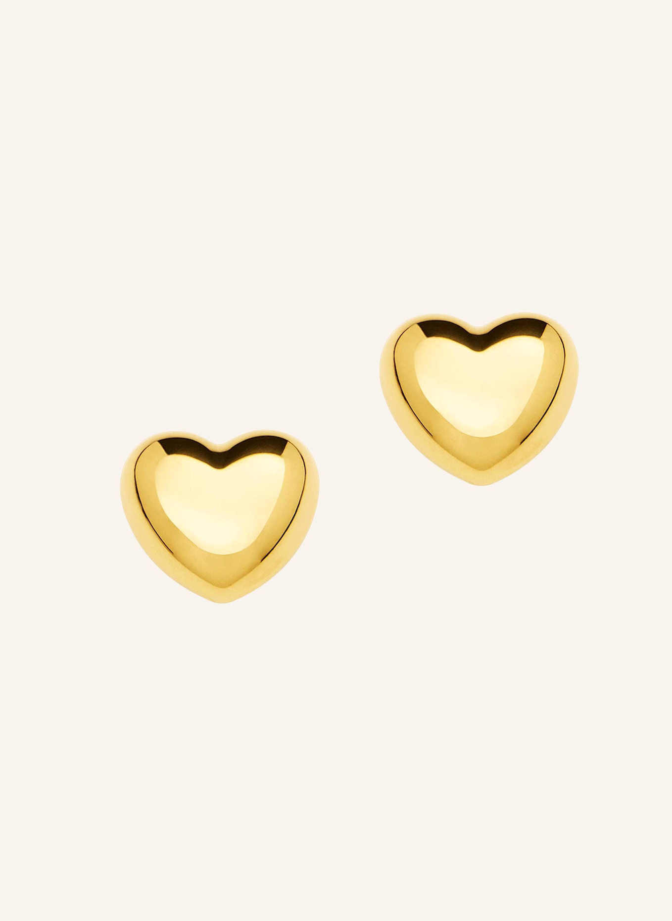 Pompidou Ohrstecker PUFFY HEART MINI by GLAMBOU: GOLD