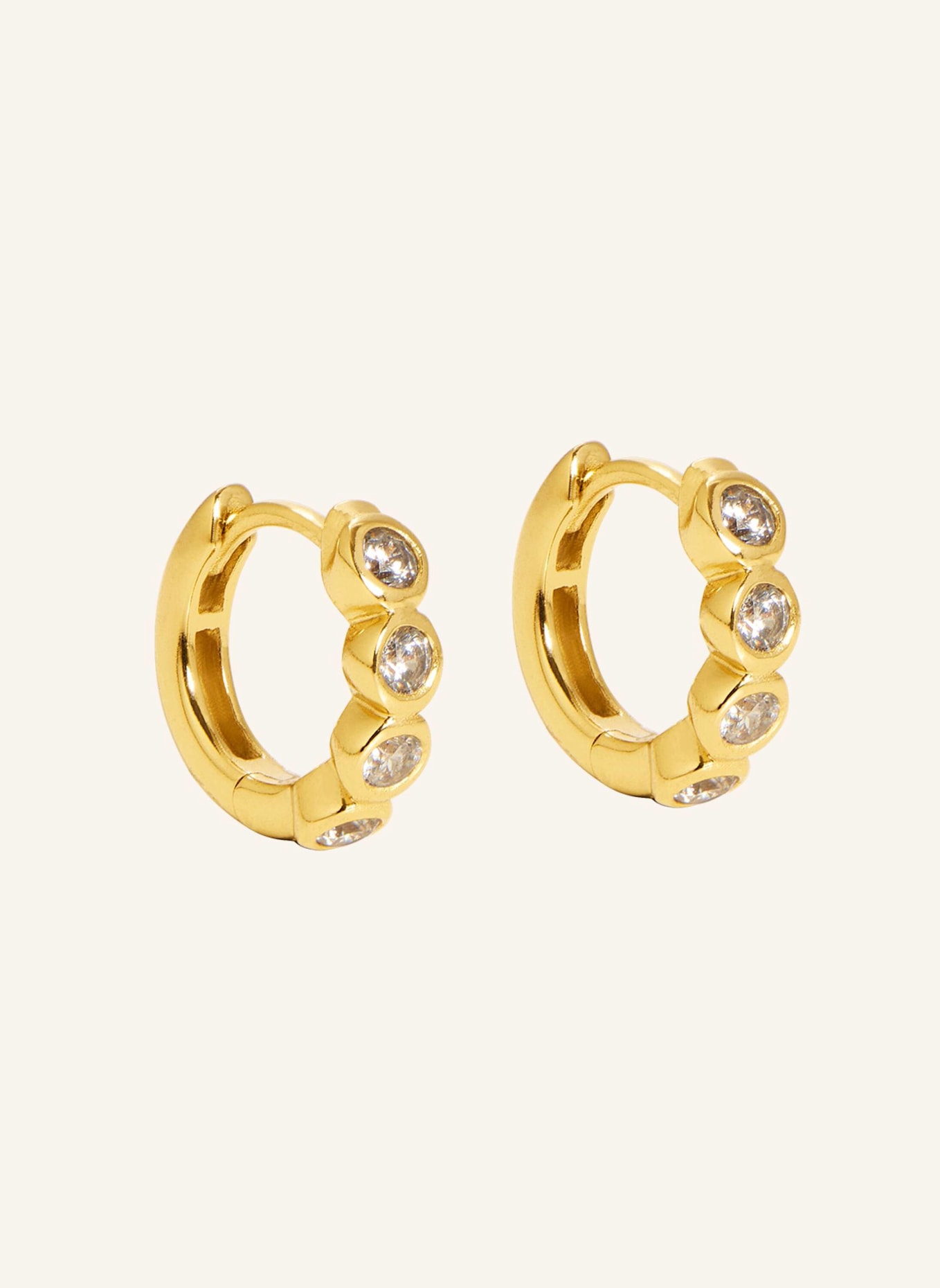 OHH LUILU Ohrhänger BEZEL MINI by GLAMBOU: GOLD