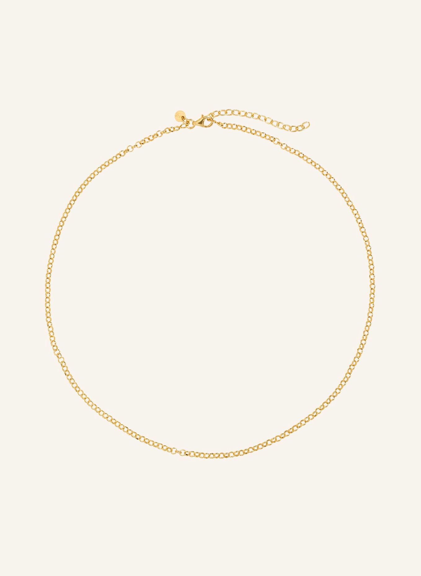 Pompidou Halskette MINI ROLO CIRCLE by GLAMBOU: GOLD