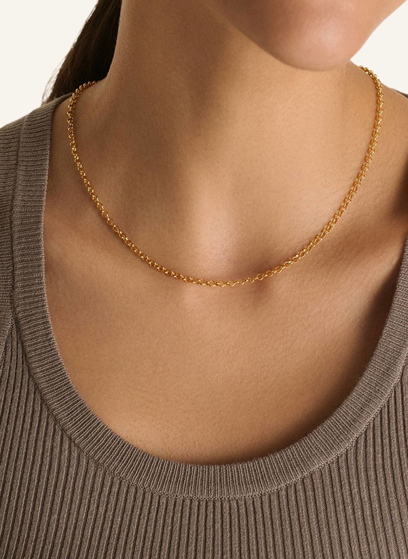 Pompidou Halskette MINI ROLO CIRCLE by GLAMBOU: GOLD