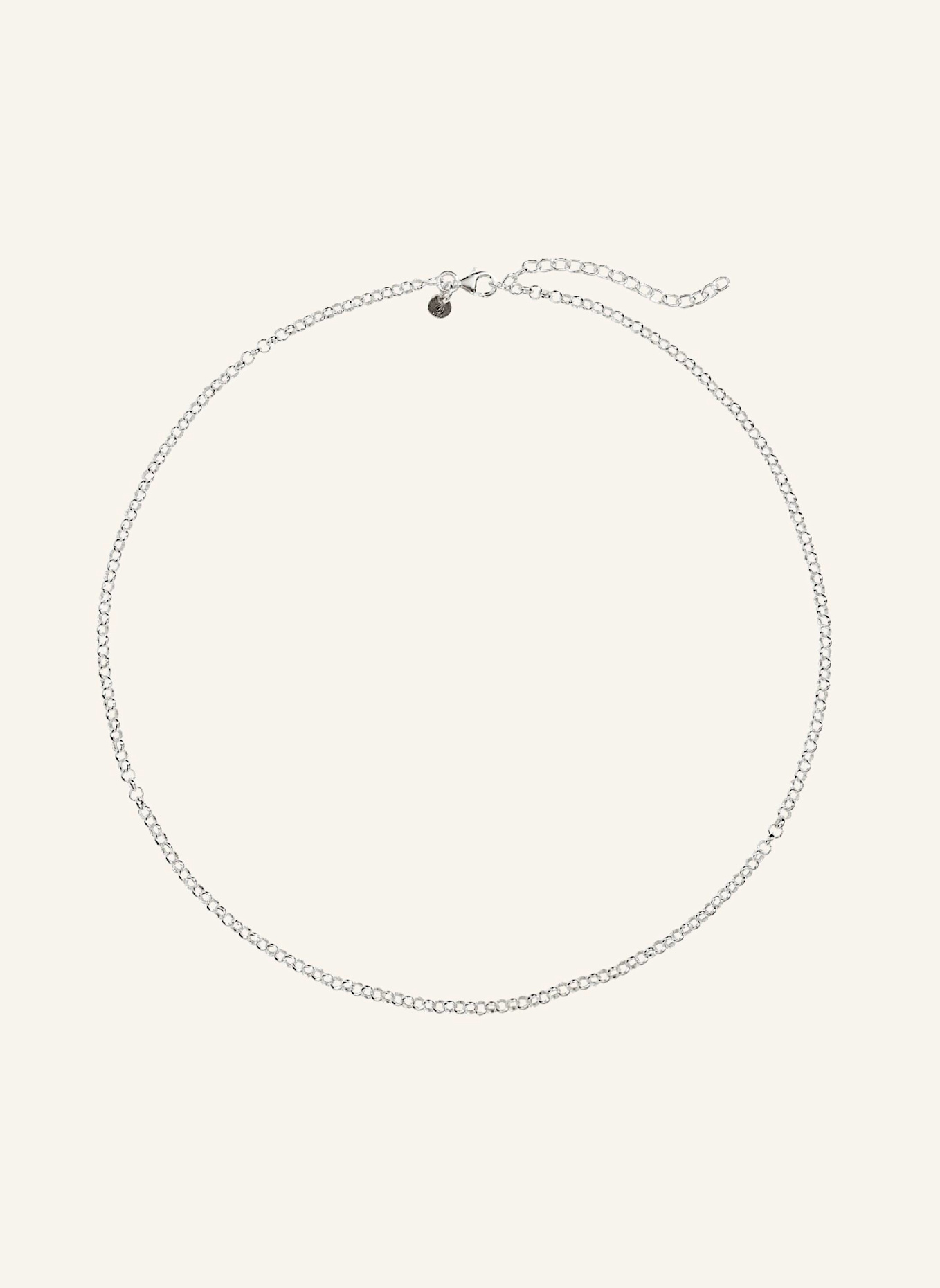 Pompidou Halskette MINI ROLO CIRCLE by GLAMBOU: SILBER