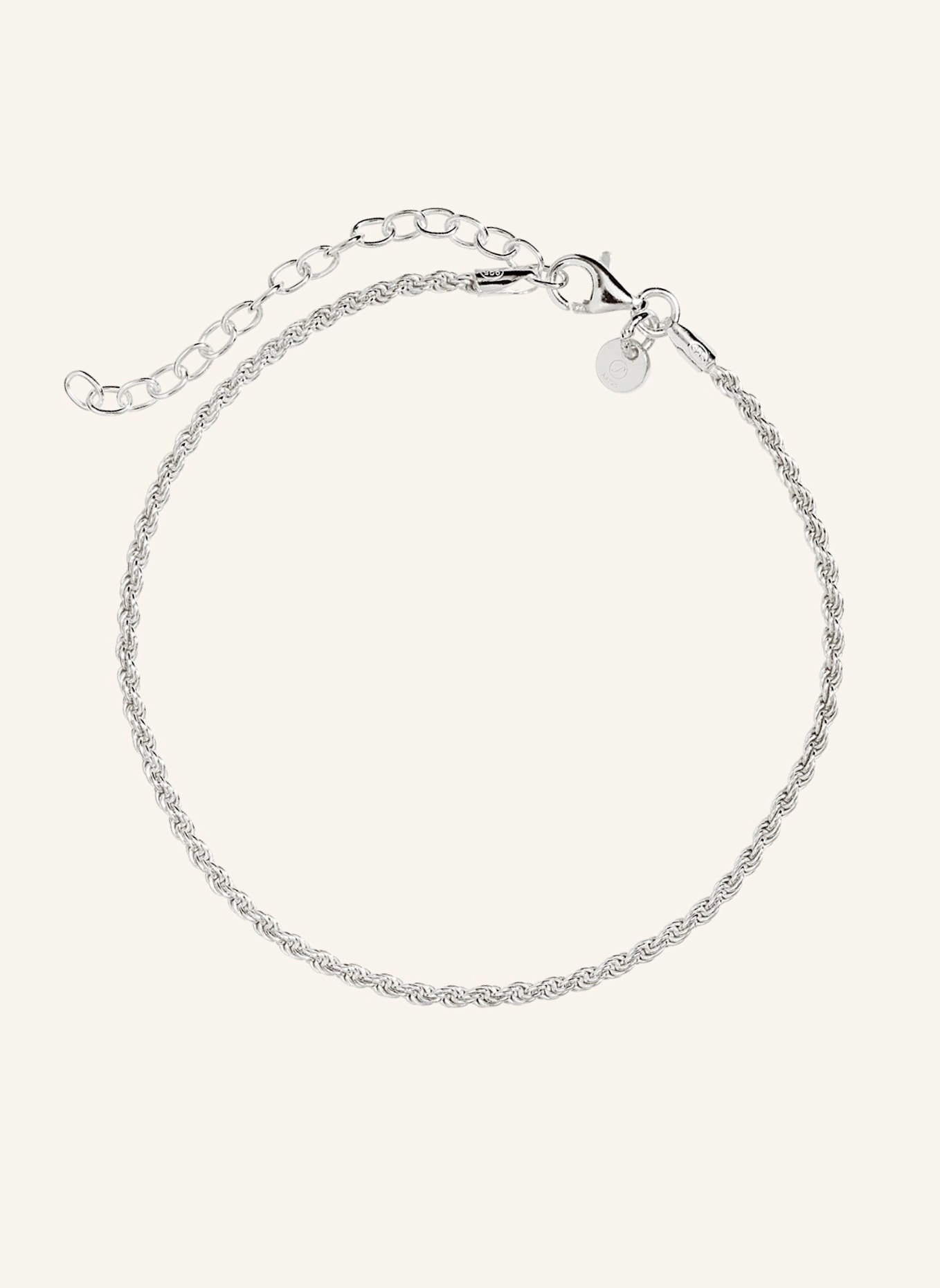 Pompidou Armband MINI RUBY BOLD ROPE CHAIN by GLAMBOU: SILBER
