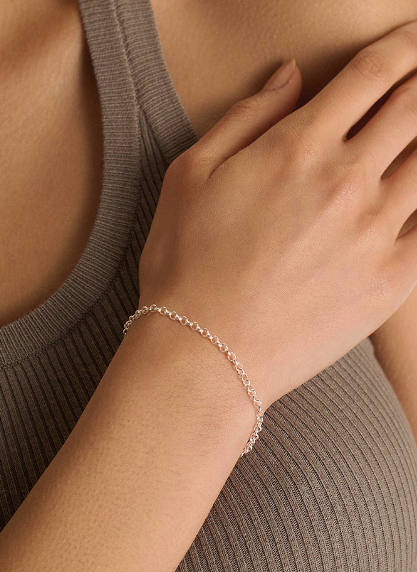 Pompidou Armband MINI ROLO CIRCLE by GLAMBOU: SILBER