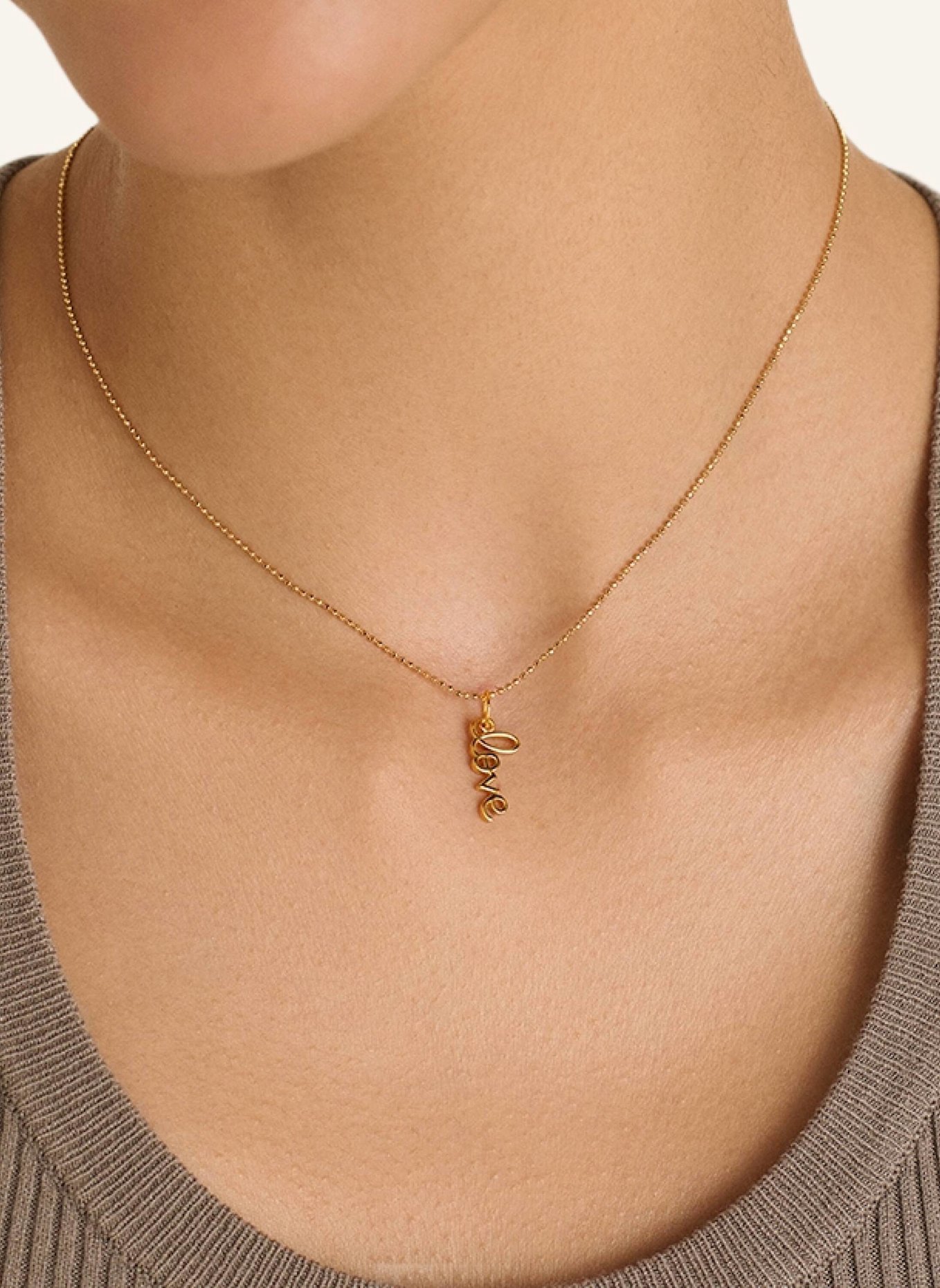 OHH LUILU Anhänger LOVE CHARM by GLAMBOU: GOLD