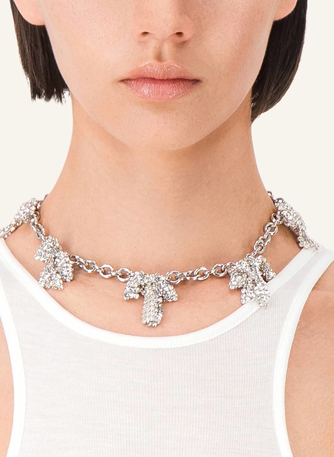 Justine Clenquet Halskette SAMMY CHOKER by GLAMBOU: SILBER