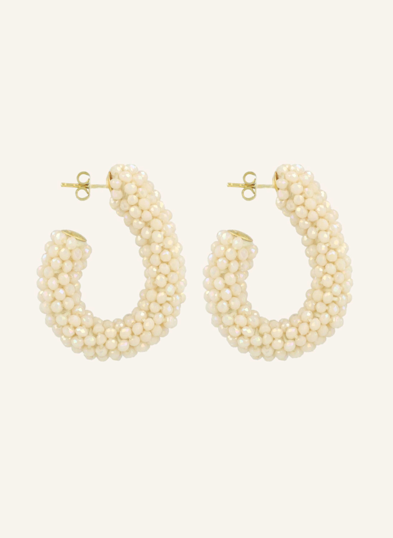 LOTT.gioielli Ohrhänger ELLIS GLASBERRY CREOLE L NUDE by GLAMBOU: GOLD