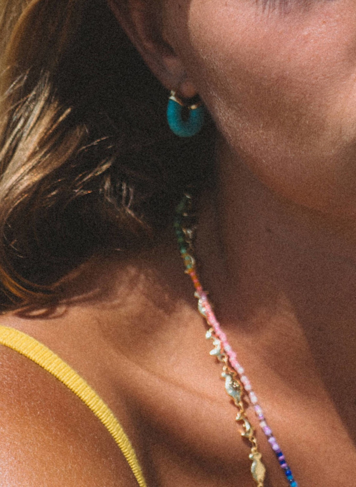 ANNI LU Ohrhänger PETIT SWELL TURQUOISE by GLAMBOU: GRÜN