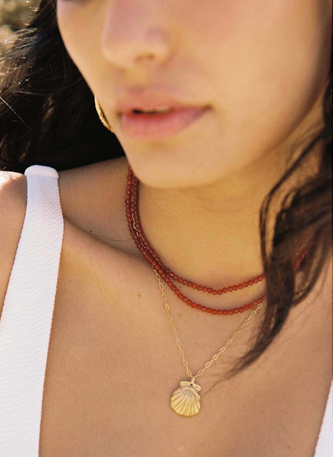 Alhaja Halskette GRANAT by GLAMBOU: ROT