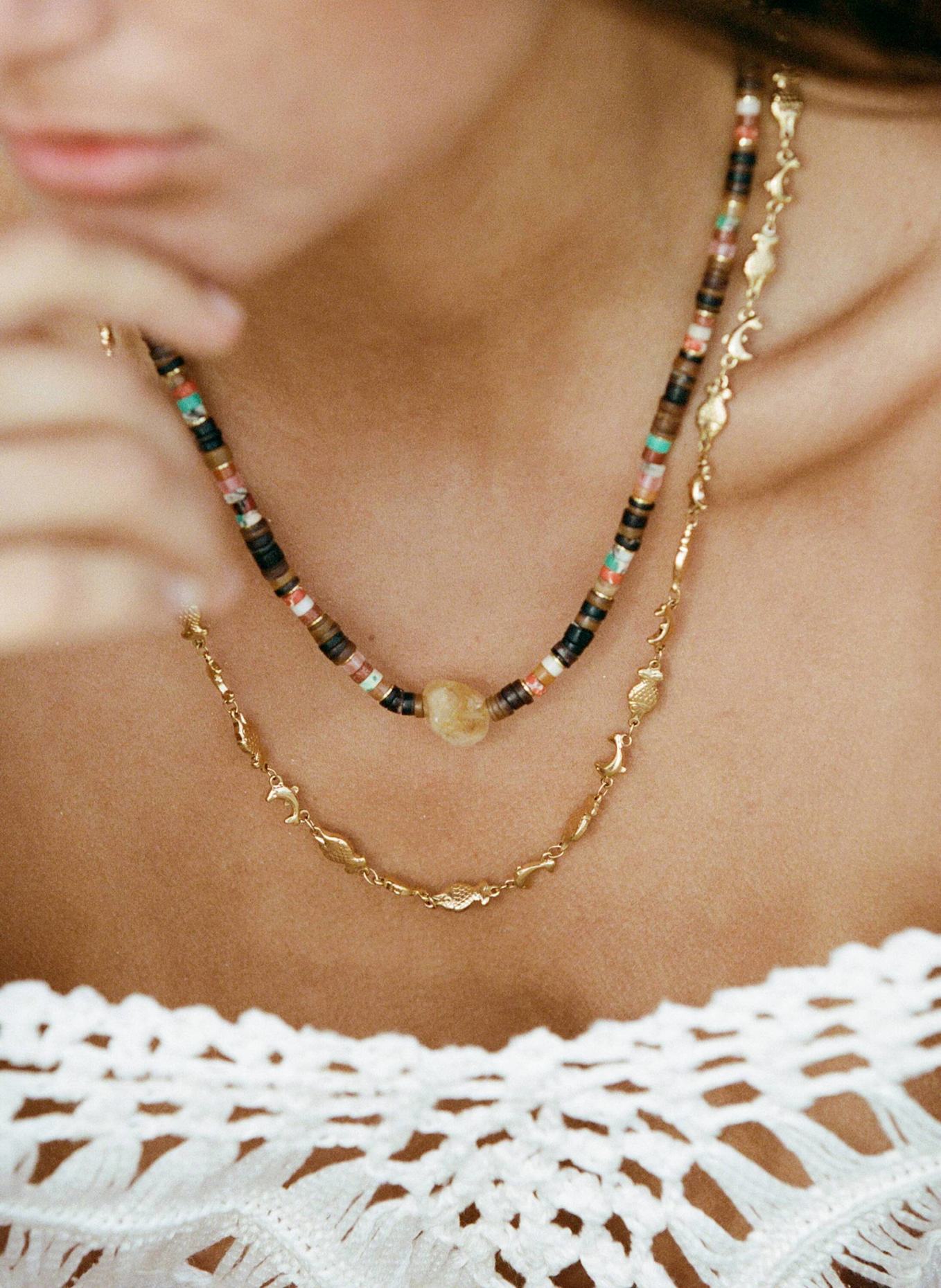 ANNI LU Halskette SUMMERSTUFF by GLAMBOU: GOLD