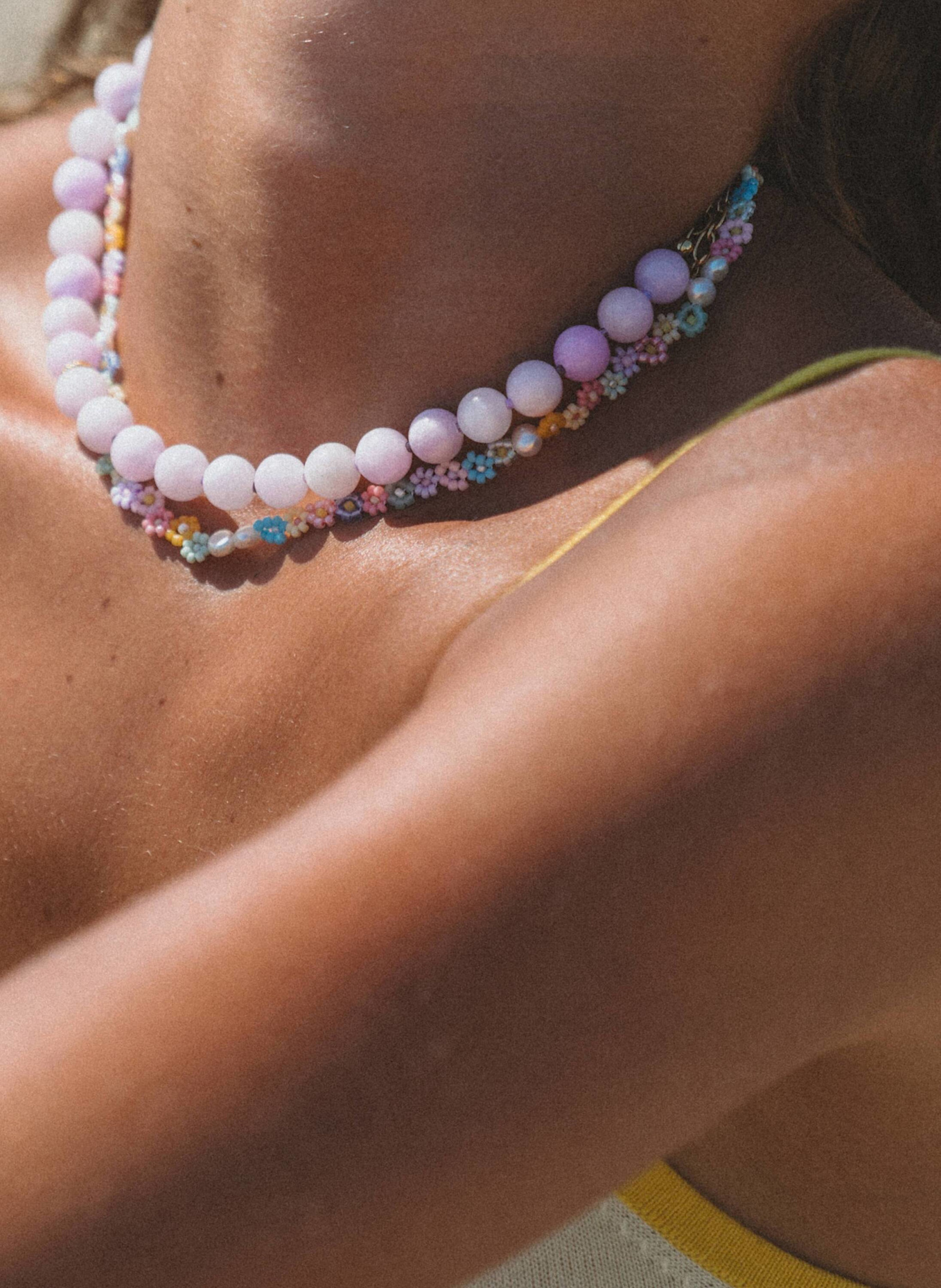 ANNI LU Halskette FLEUR PASTEL DREAM by GLAMBOU: GOLD