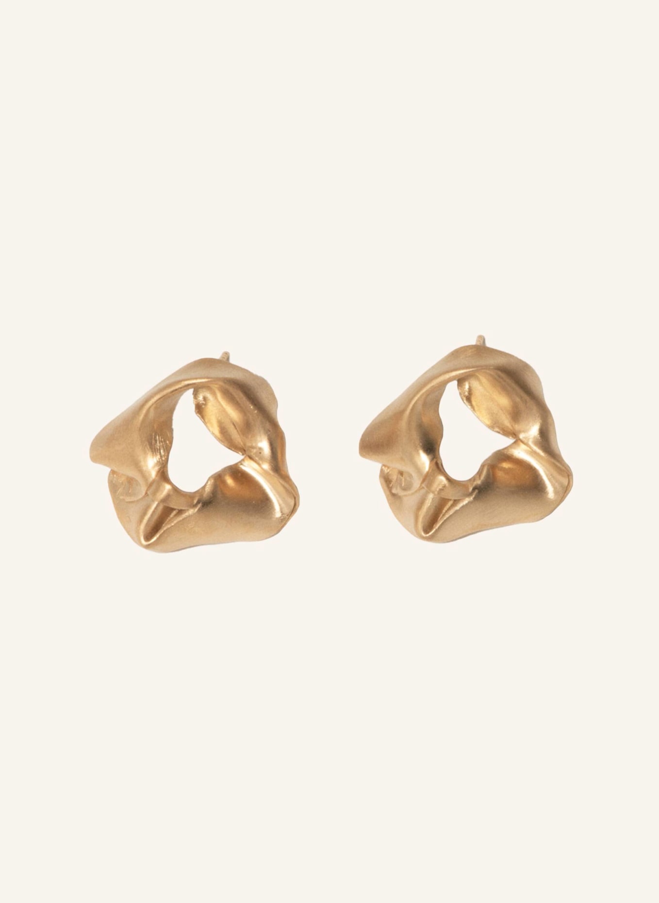 Completedworks Ohrstecker NOTSOBIG SCRUNCH by GLAMBOU: GOLD