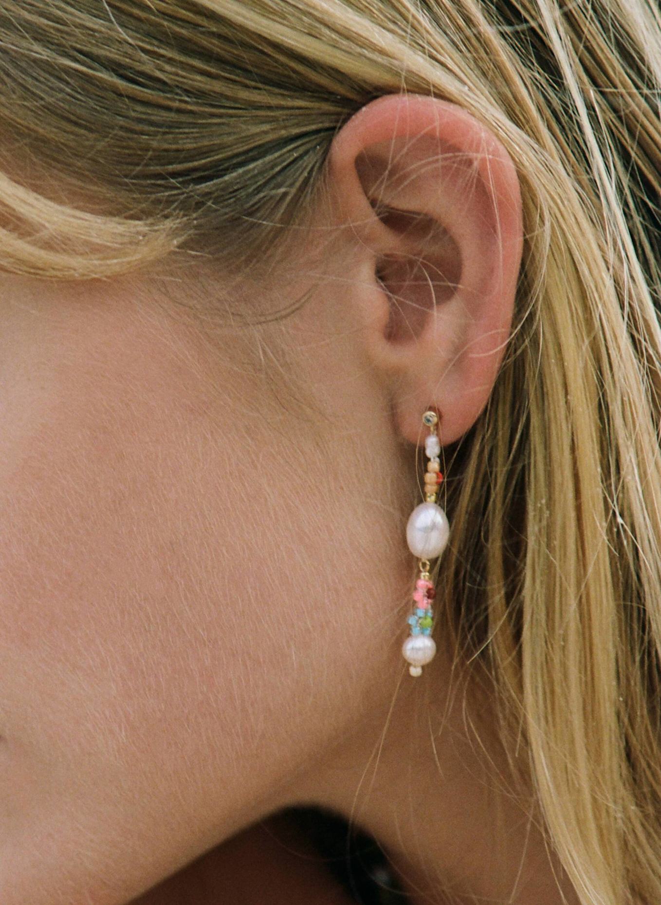 ANNI LU Ohrhänger MEXI FLOWER by GLAMBOU: GOLD