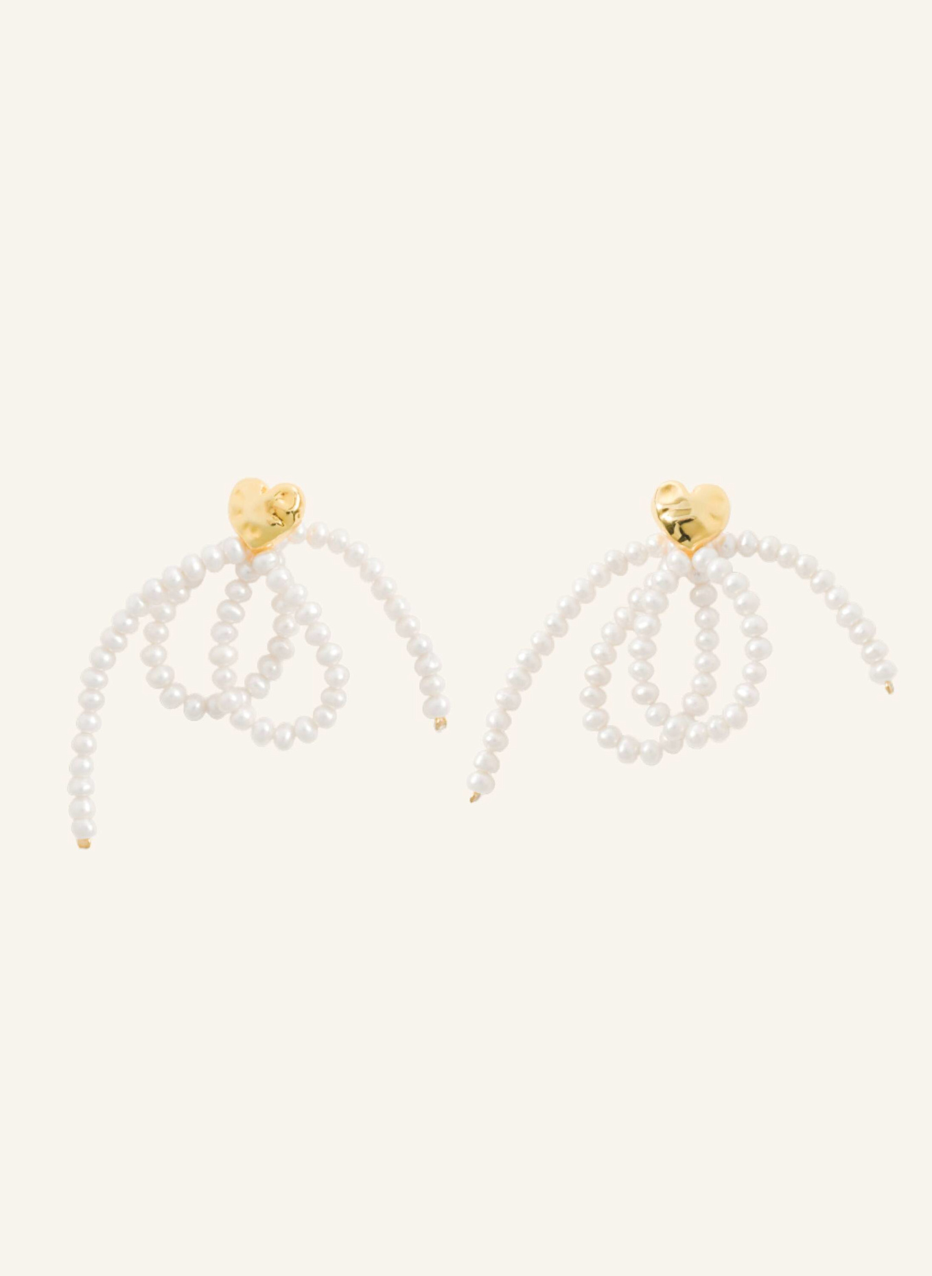 Pompidou Ohrhänger MARIKO HEART by GLAMBOU: GOLD